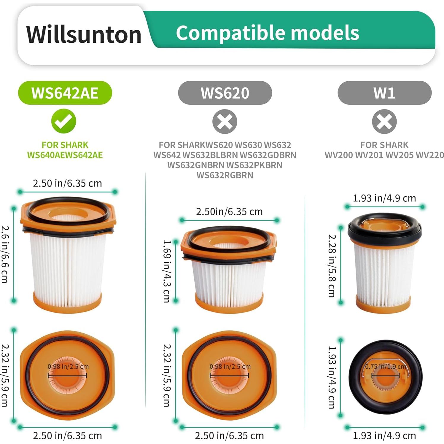 Kit de Reemplazo Filtros WS642AE para Aspiradora Shark