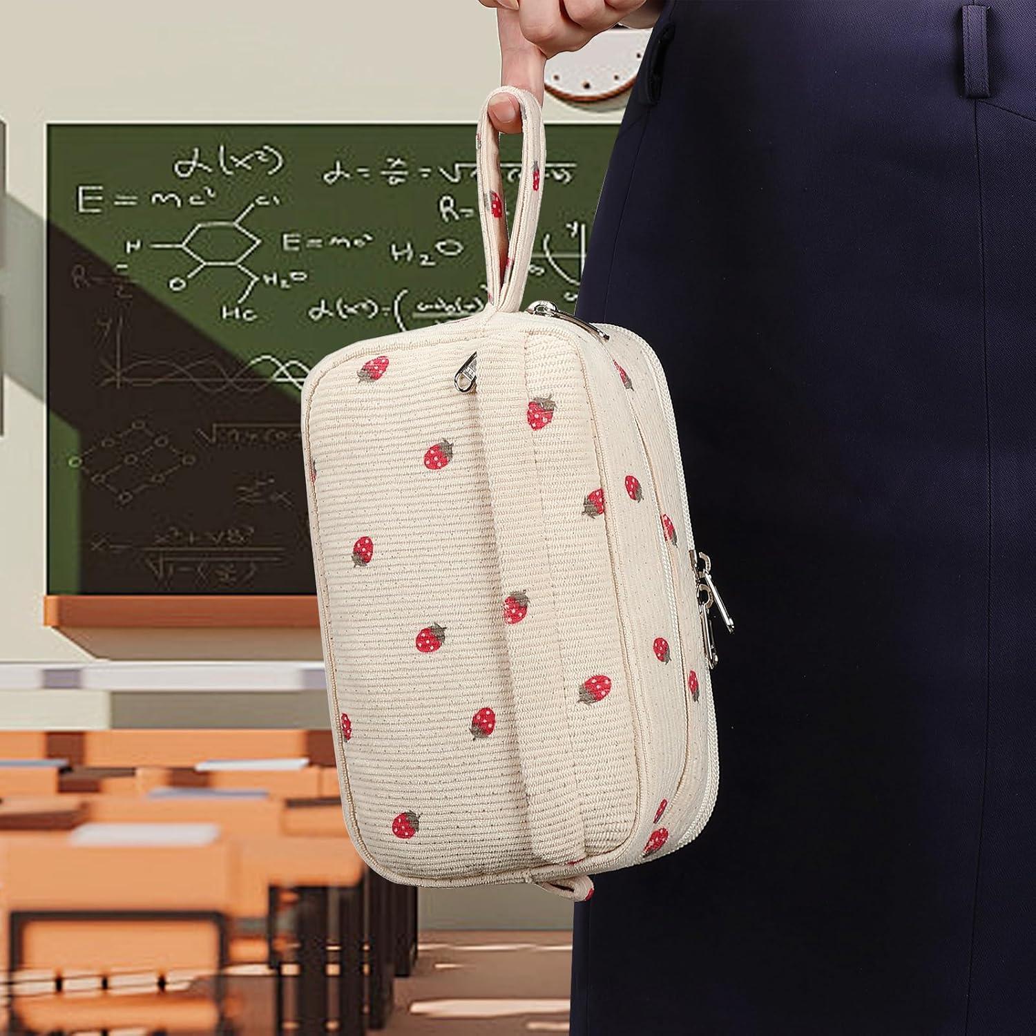 Estuche de Lápices Bluboon E6022 Gran Capacidad Beige