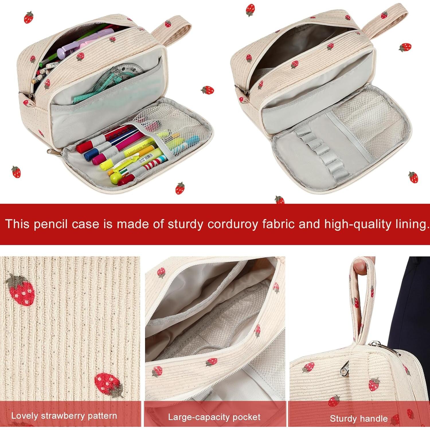 Estuche de Lápices Bluboon E6022 Gran Capacidad Beige