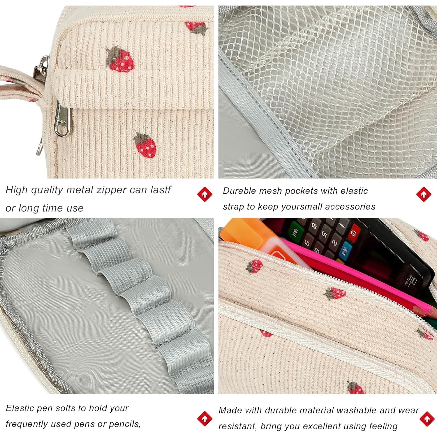 Estuche de Lápices Bluboon E6022 Gran Capacidad Beige