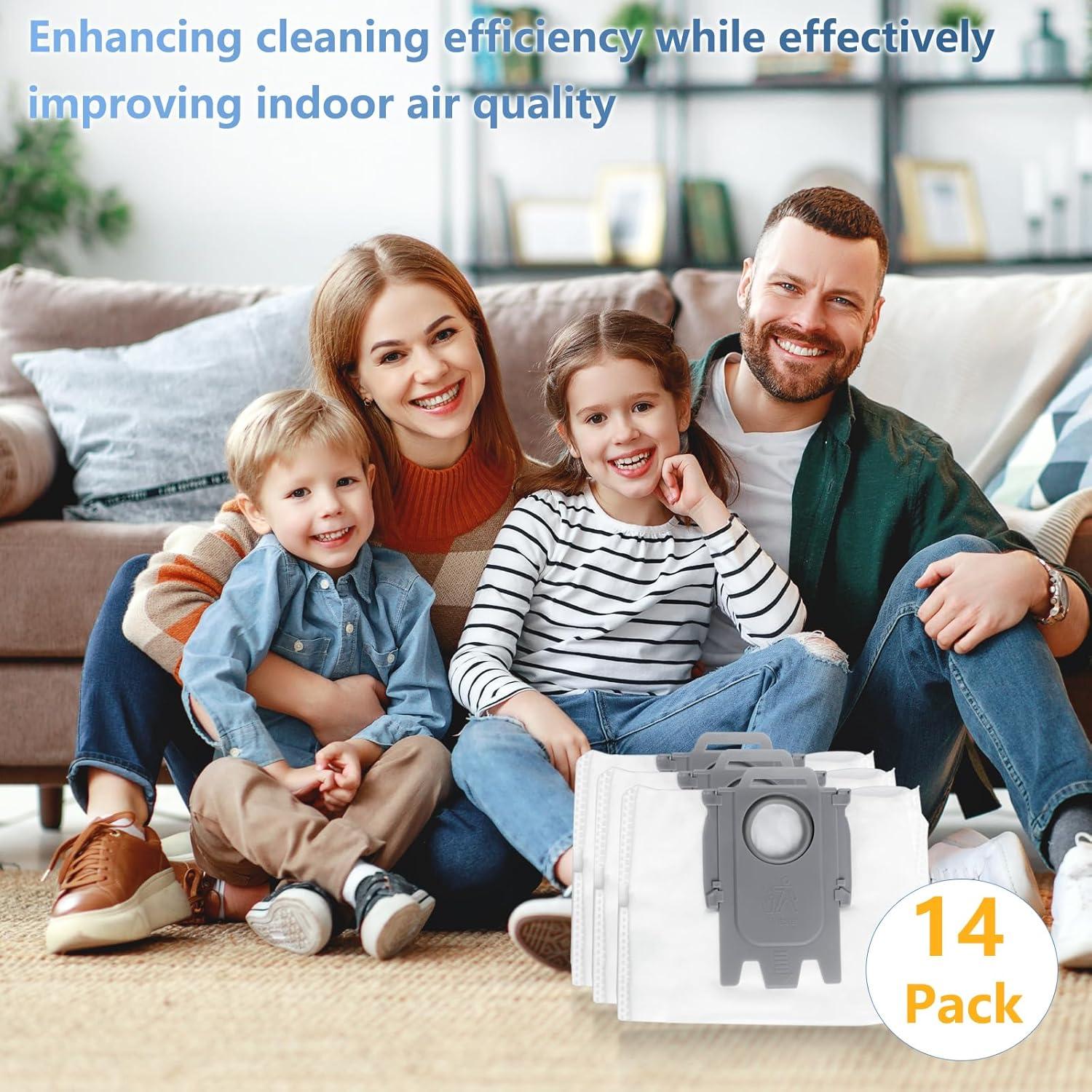 Paquete de 14 bolsas de repuesto Lavacum para Roborock S8 3L