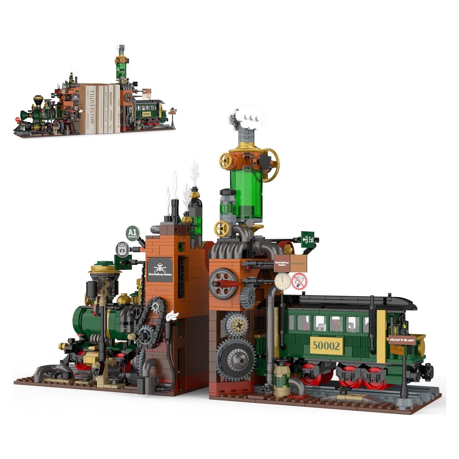 Set de Construcción Tren de Vapor Medieval 1379 Piezas