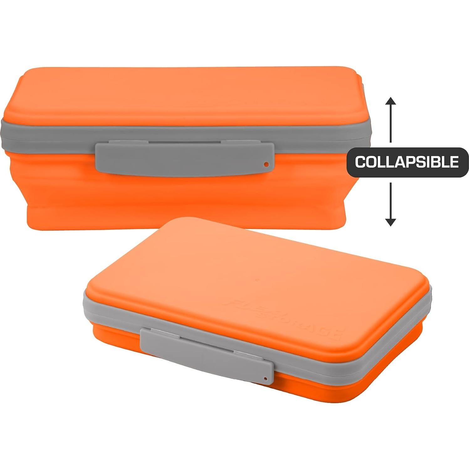 Caja de Almacenamiento Flexi It's Academic Naranja Plegable
