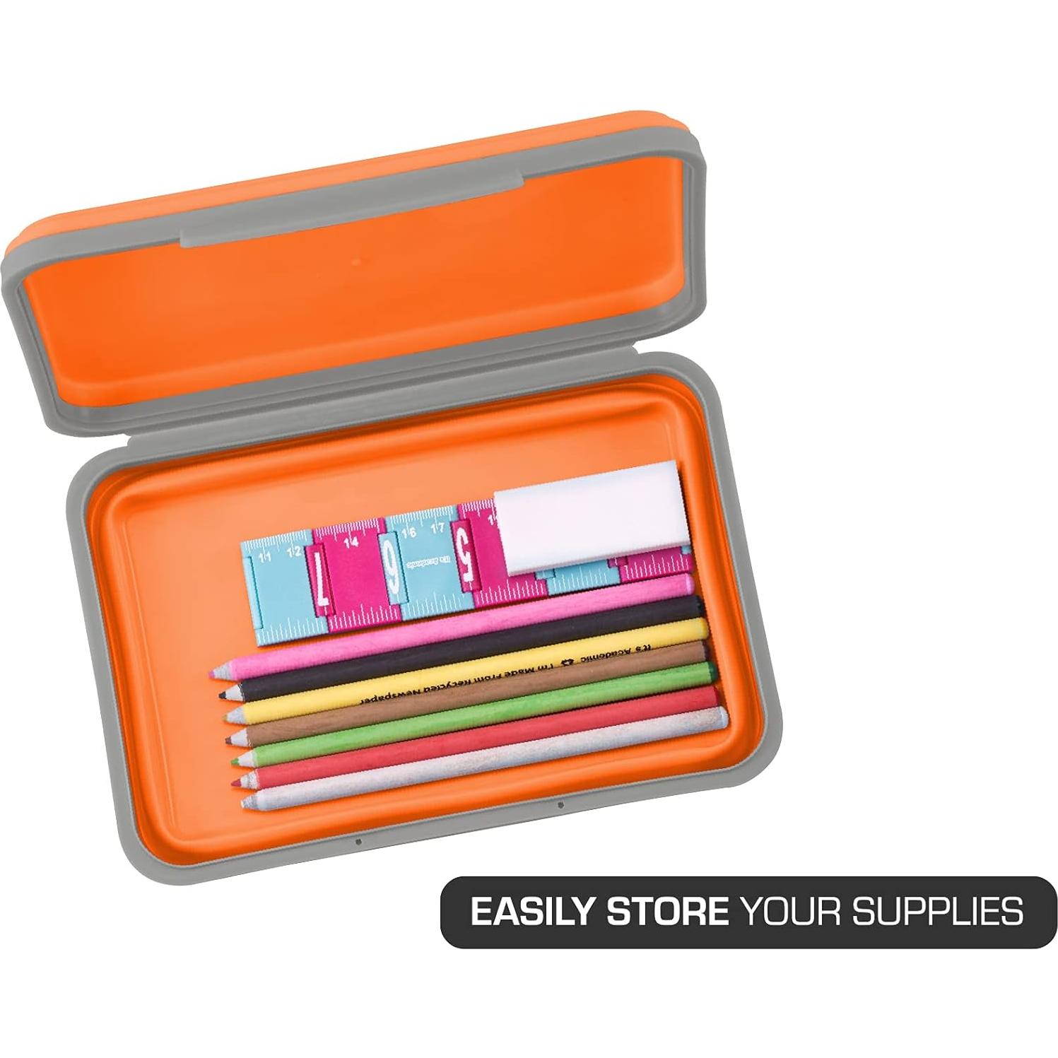 Caja de Almacenamiento Flexi It's Academic Naranja Plegable