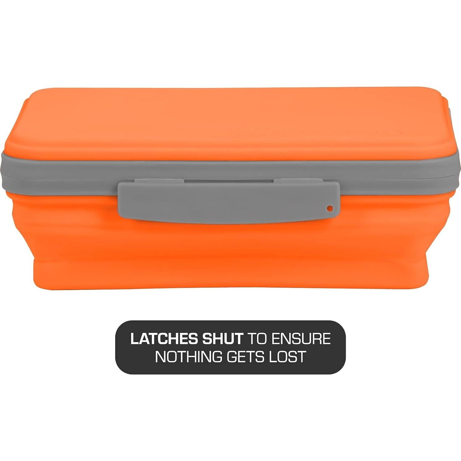 Caja de Almacenamiento Flexi It's Academic Naranja Plegable