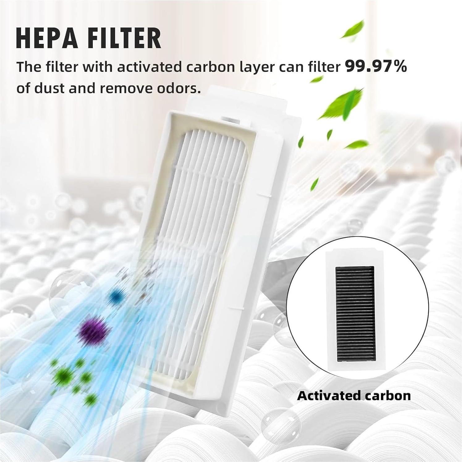 Kit de Repuesto 14 en 1 para Aspiradora Ecovacs Deebot X5 Pro