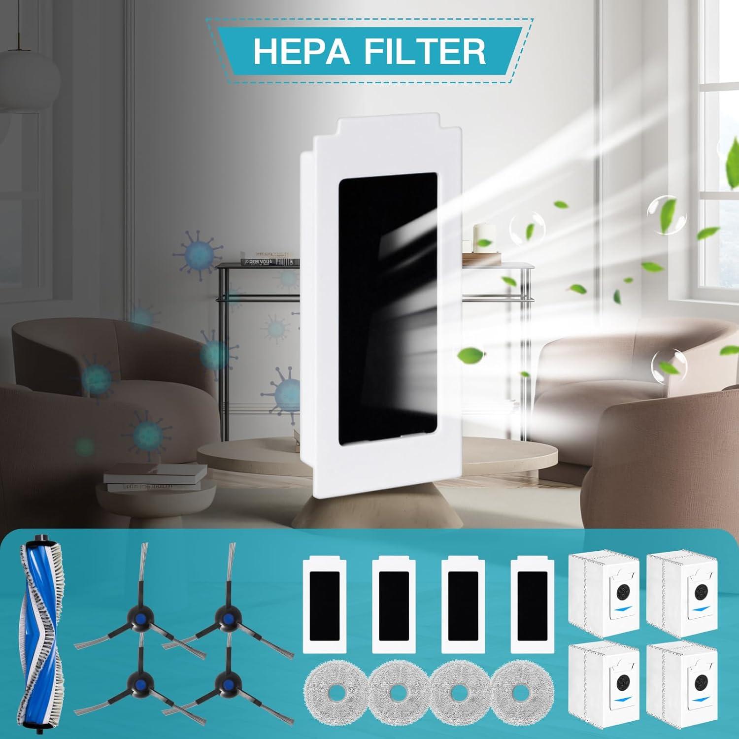 Accesorios Jegehoyo para Ecovacs Deebot T30S - 1 Cepillo, 4 Filtros