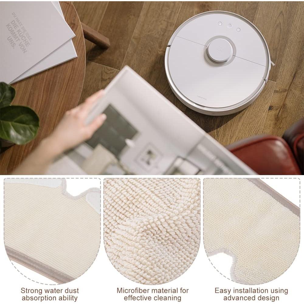 Yetaha 10 Paquete Paños de Microfibra para Xiaomi Roborock