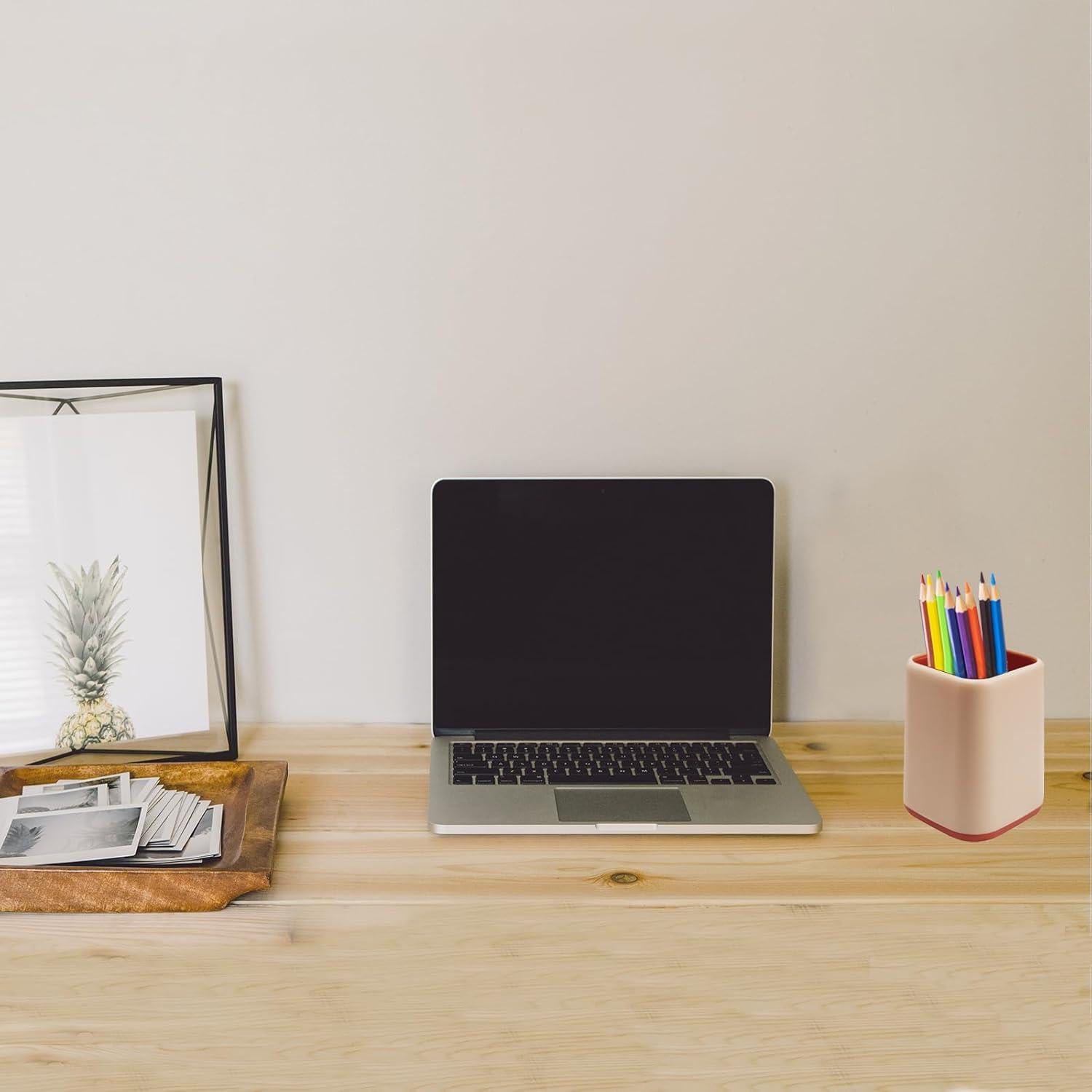 Soporte para Lápices ZUFECY Rosa Organizador de Escritorio