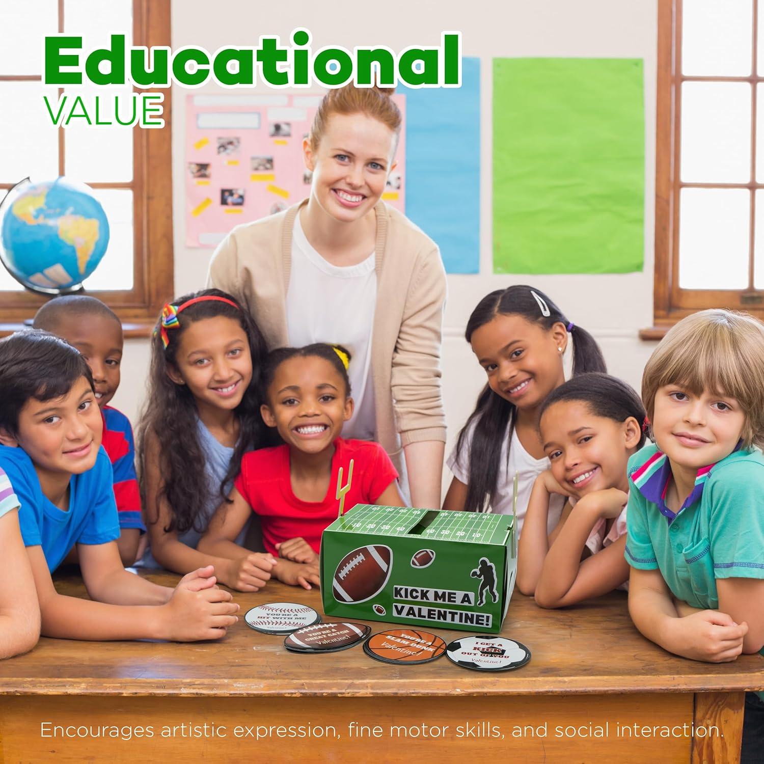 Kit de Manualidades 4E's Buzón San Valentín Fútbol DIY