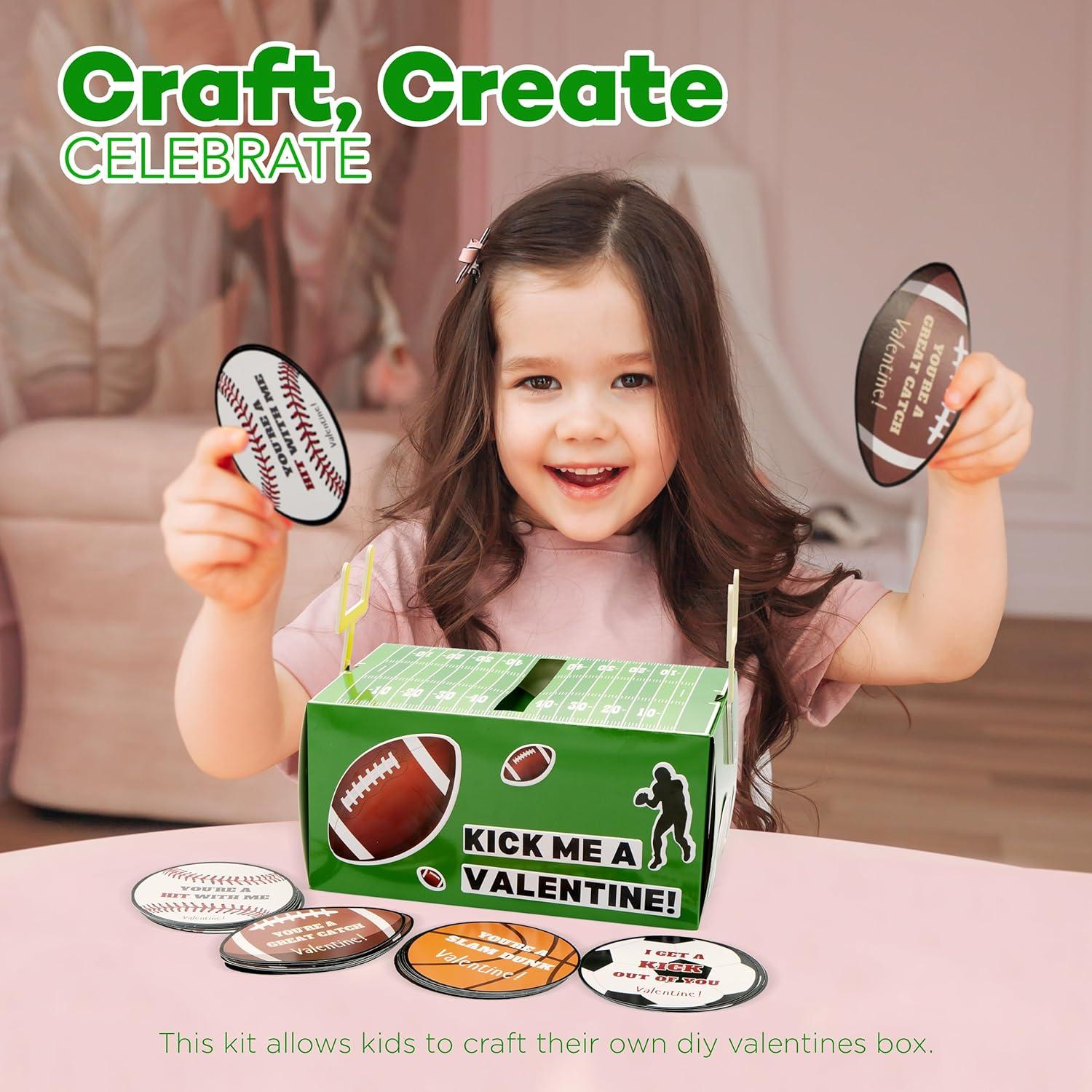 Kit de Manualidades 4E's Buzón San Valentín Fútbol DIY