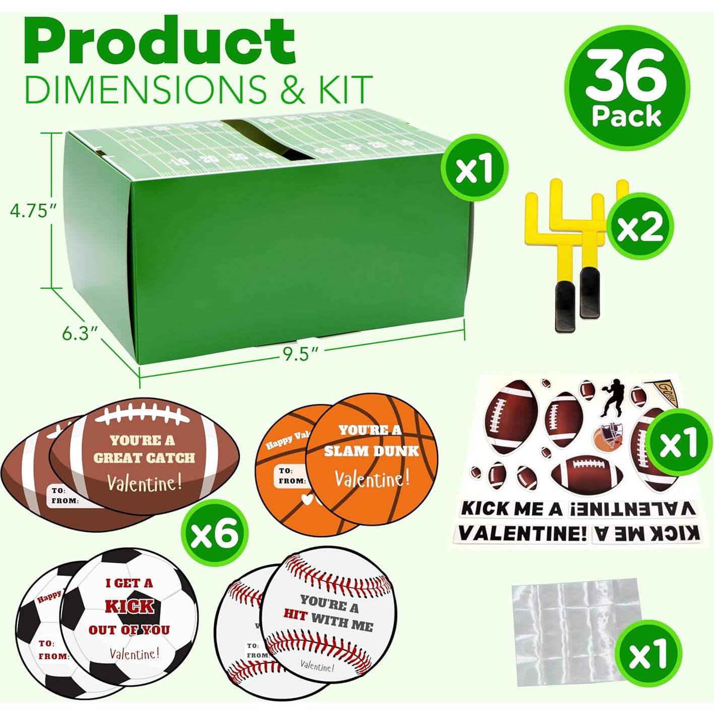 Kit de Manualidades 4E's Buzón San Valentín Fútbol DIY