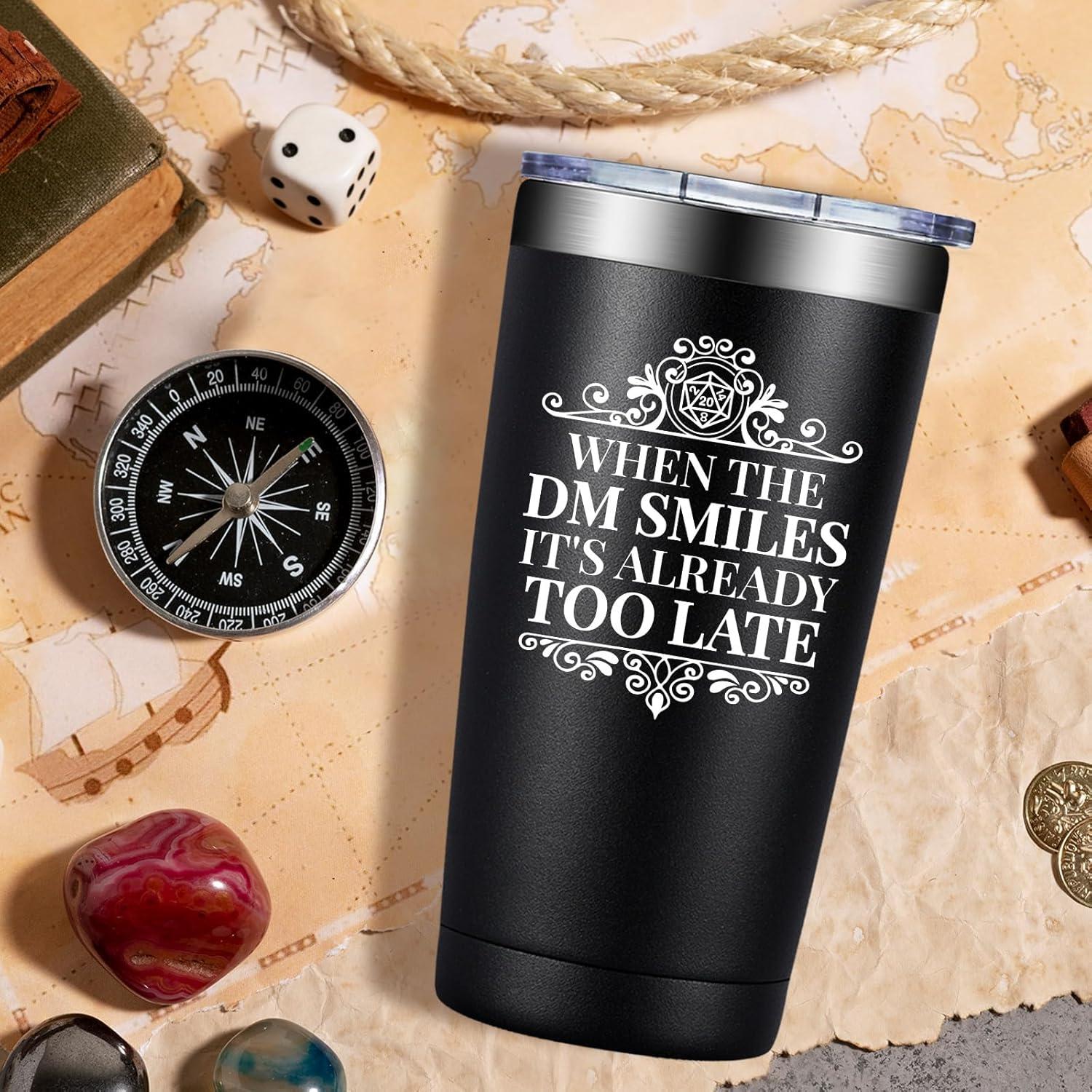 Vaso de Acero Inoxidable 20oz DOEARTE para DM - Regalo RPG
