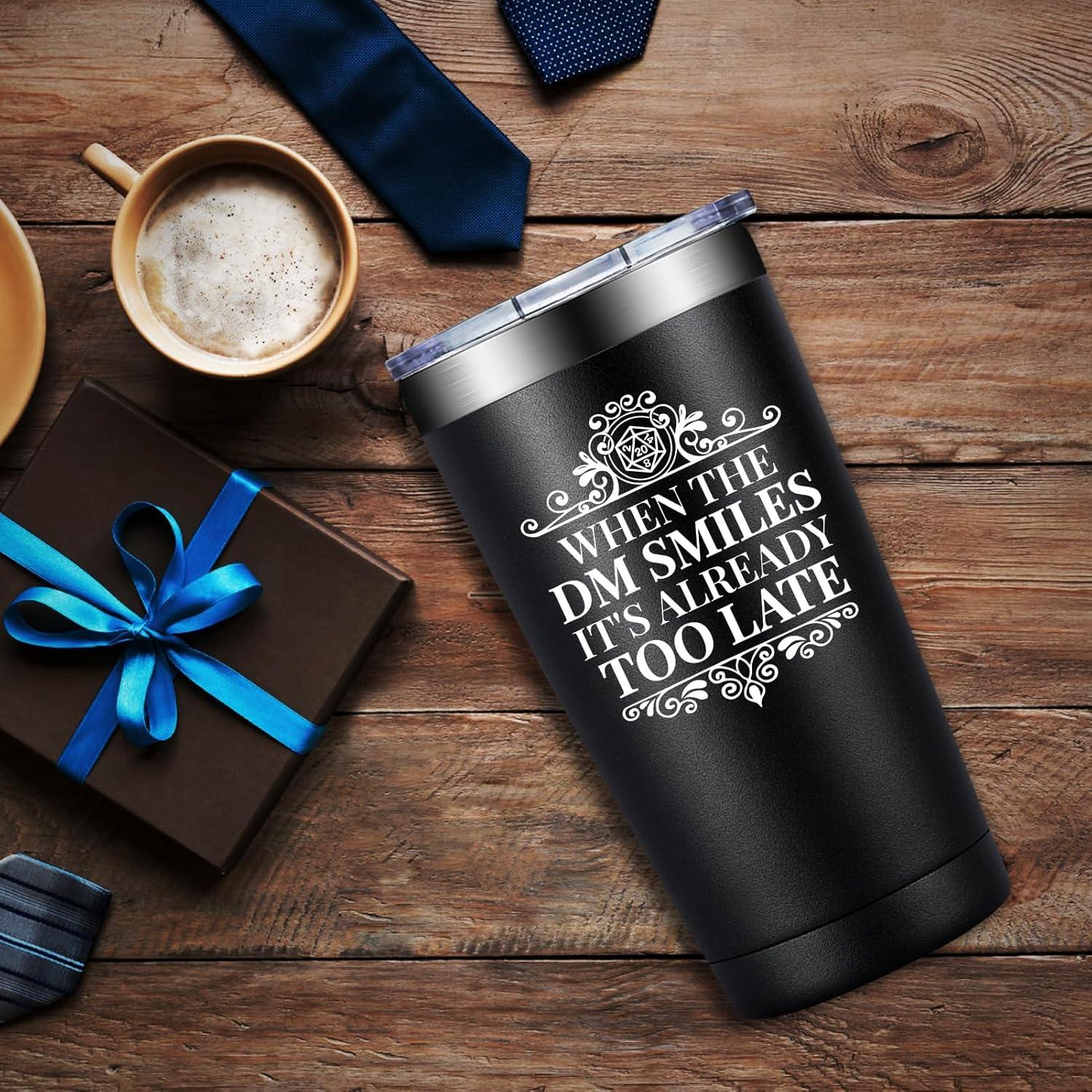 Vaso de Acero Inoxidable 20oz DOEARTE para DM - Regalo RPG