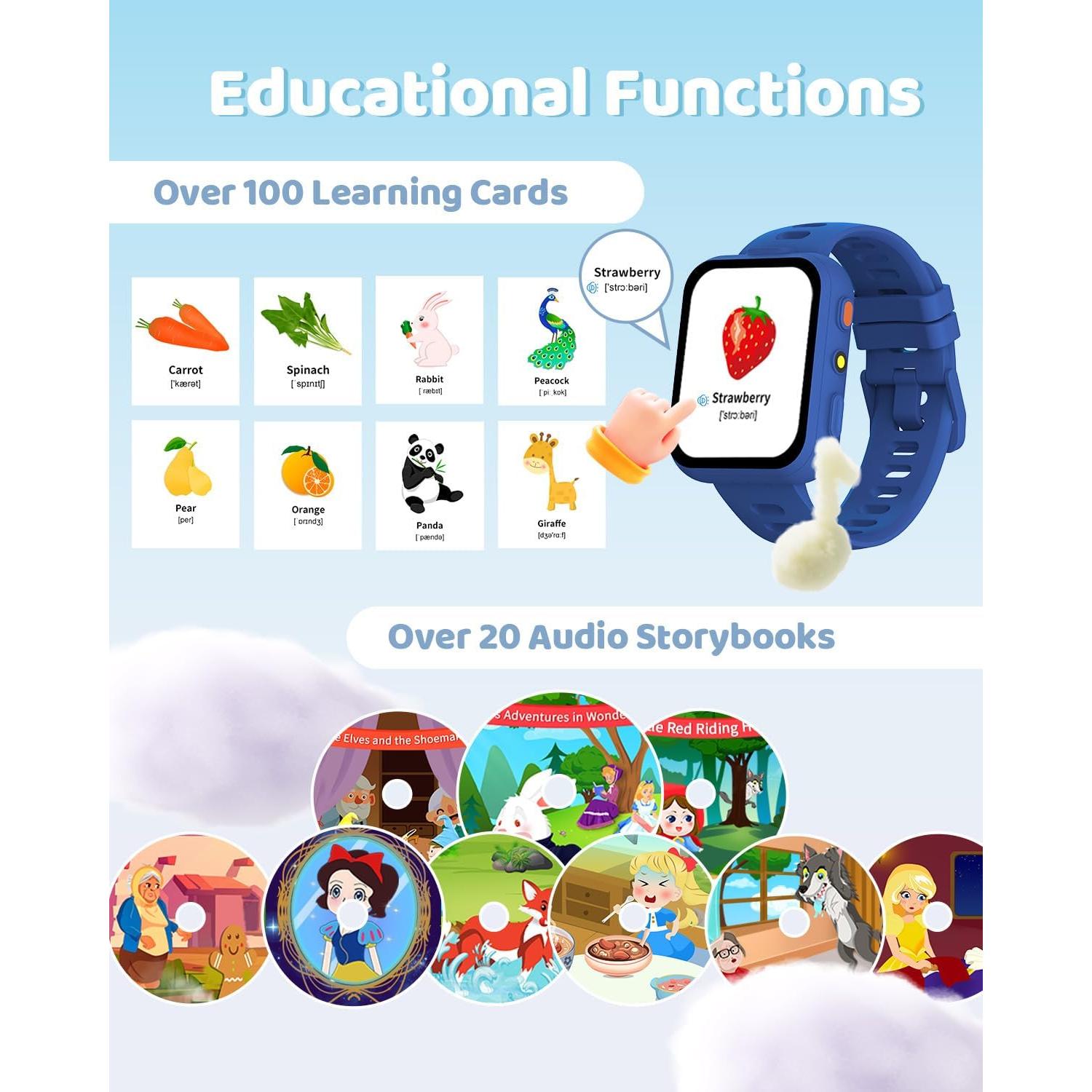 Reloj Inteligente BIGGERFIVE para Niños con Duales Cámaras