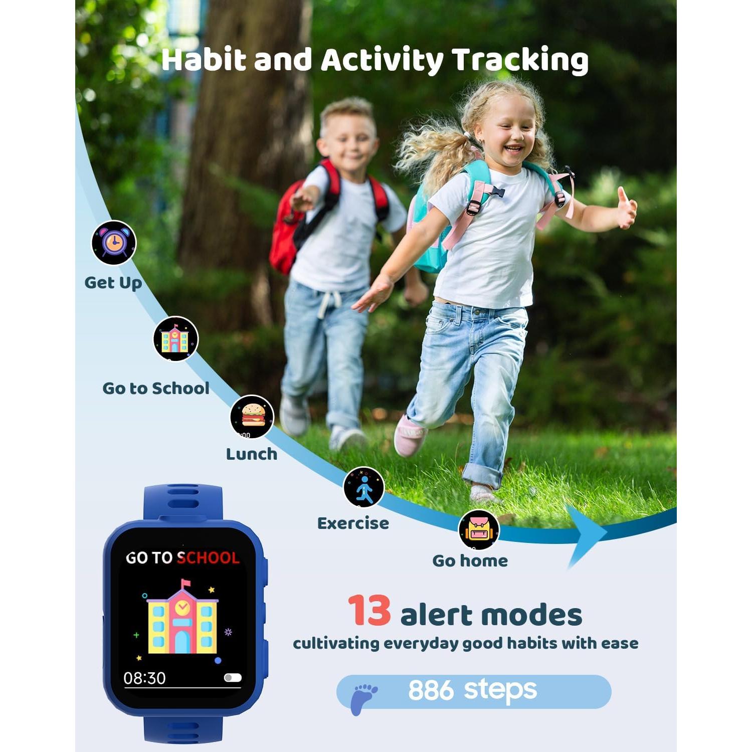 Reloj Inteligente BIGGERFIVE para Niños con Duales Cámaras