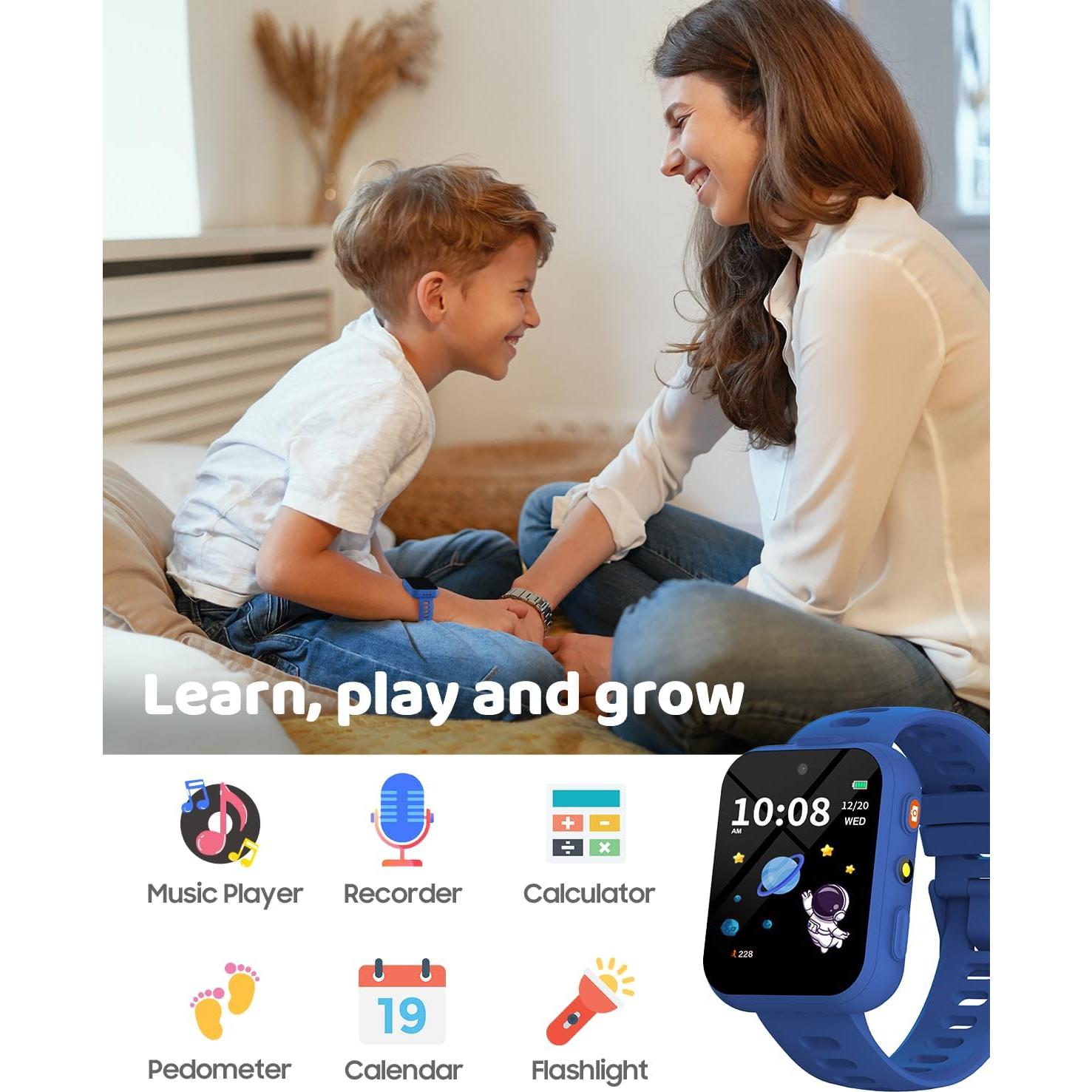 Reloj Inteligente BIGGERFIVE para Niños con Duales Cámaras