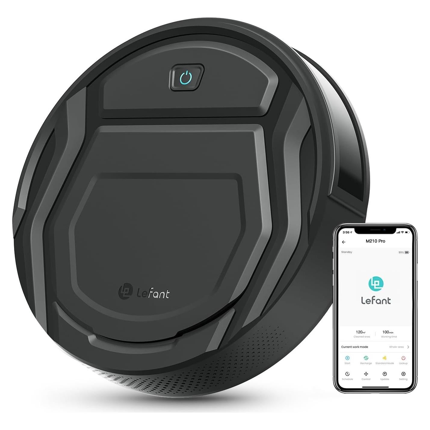 Aspiradora Robótica Lefant M210 Pro, 120 Min, Silenciosa, Ideal Mascotas