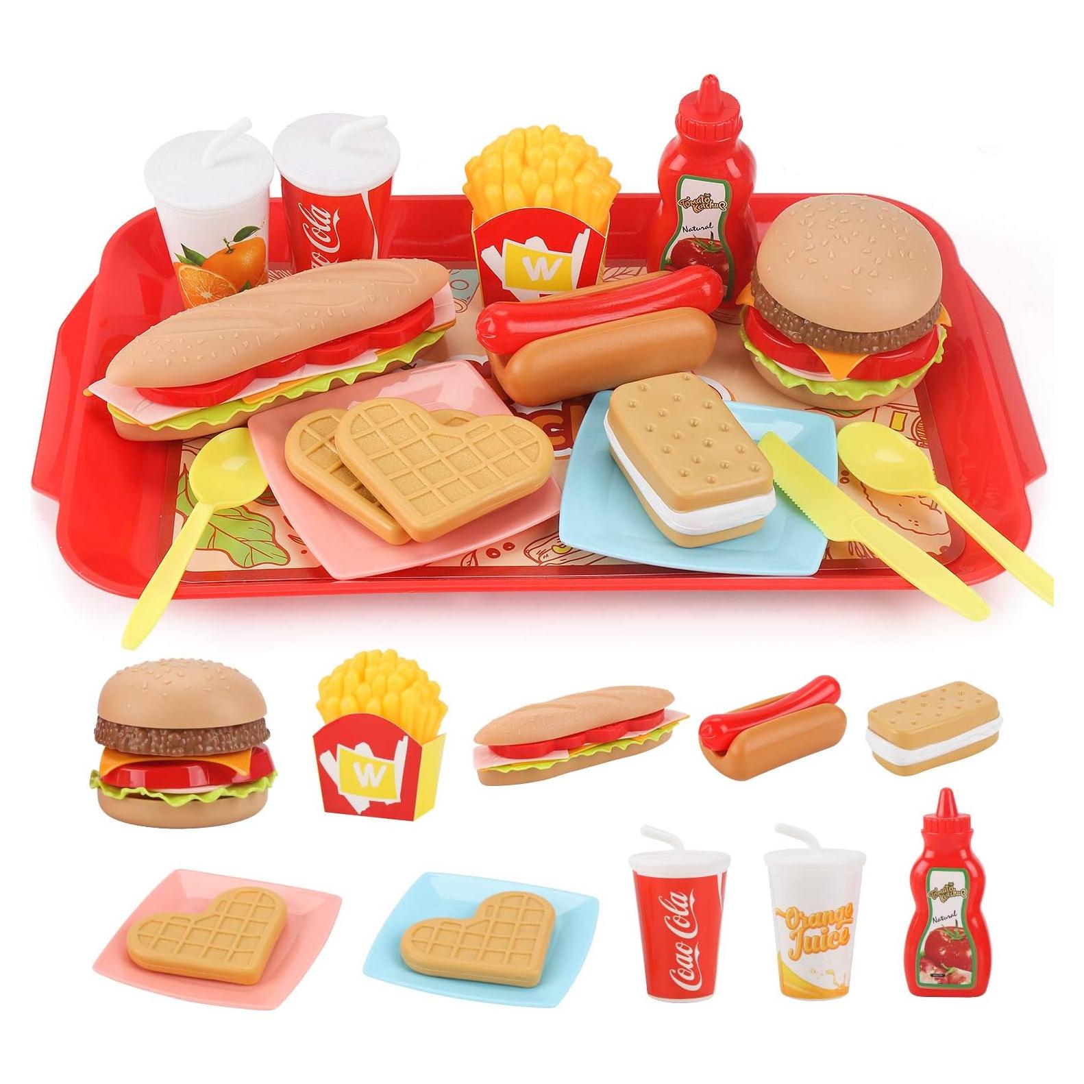 Juego de Comida de Imaginación Sotodik 15 Piezas para Niños