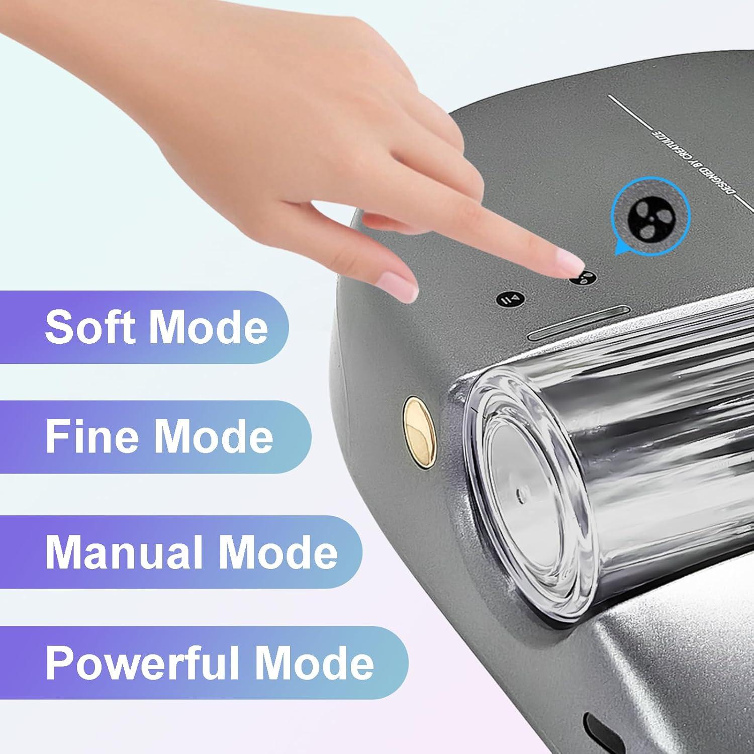 Rechargeable Mattress Vacuum Cleaner 1-Click Deep Cleaning,Bed Vacuum Cleaner 14AW Strong Suction 270nm Deep Ultraviolet Lamp,Specially Designed for Mattresses,Auto for Pet Hair and Dust