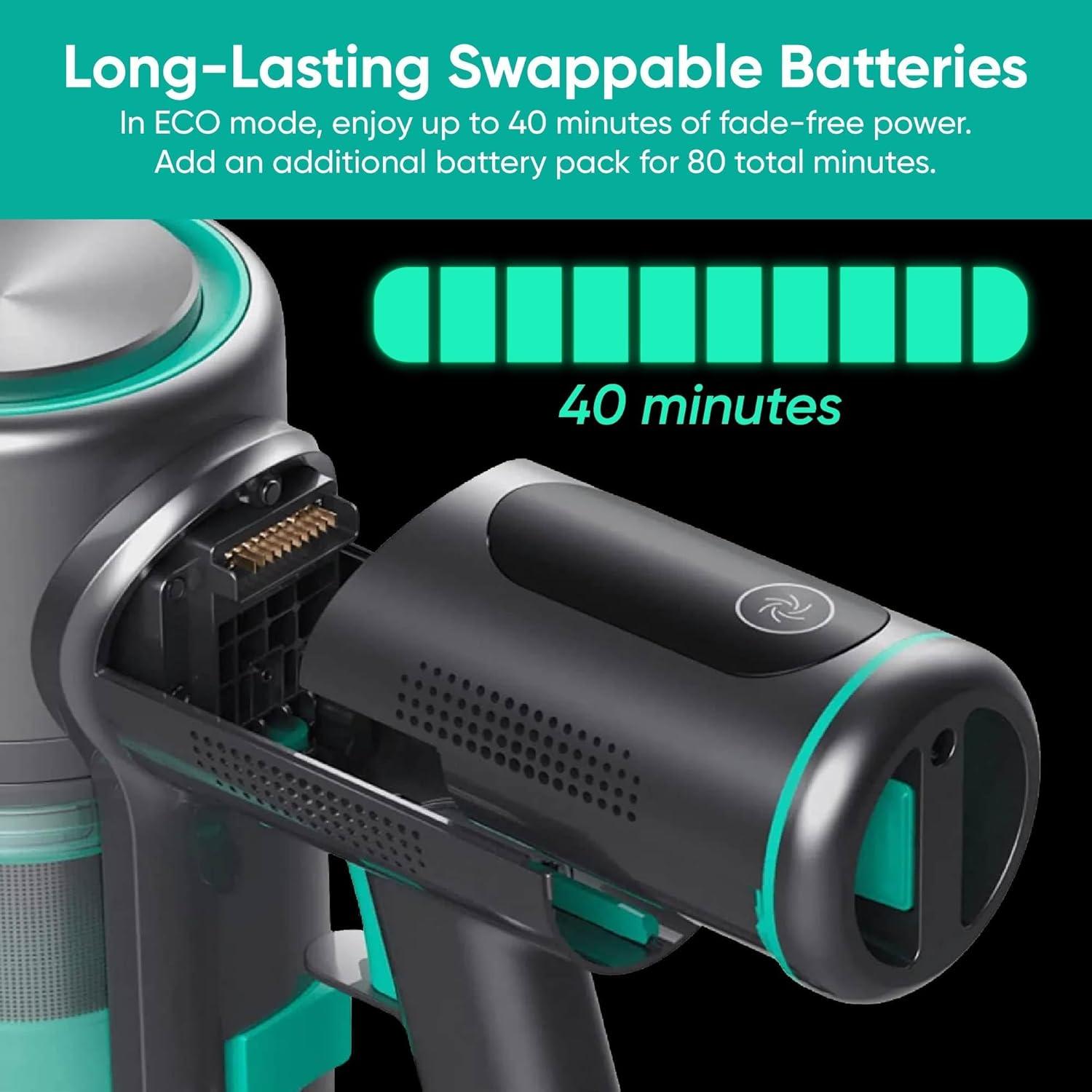 Aspiradora Inalámbrica Wyze WCLVAC 20000Pa HEPA 40min Autonomía