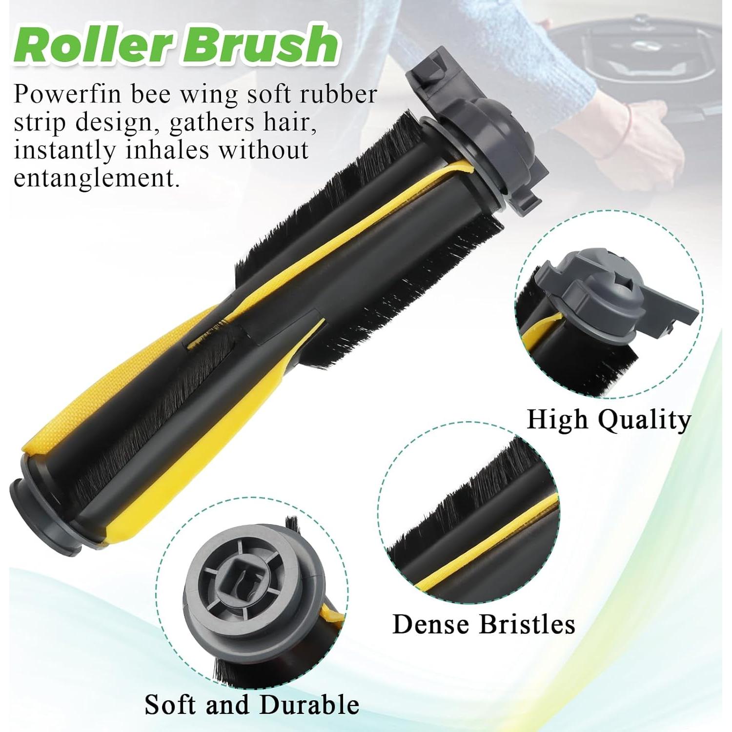 Techecook Cepillo Principal de Rodillo para Shark IQ - 2 Piezas