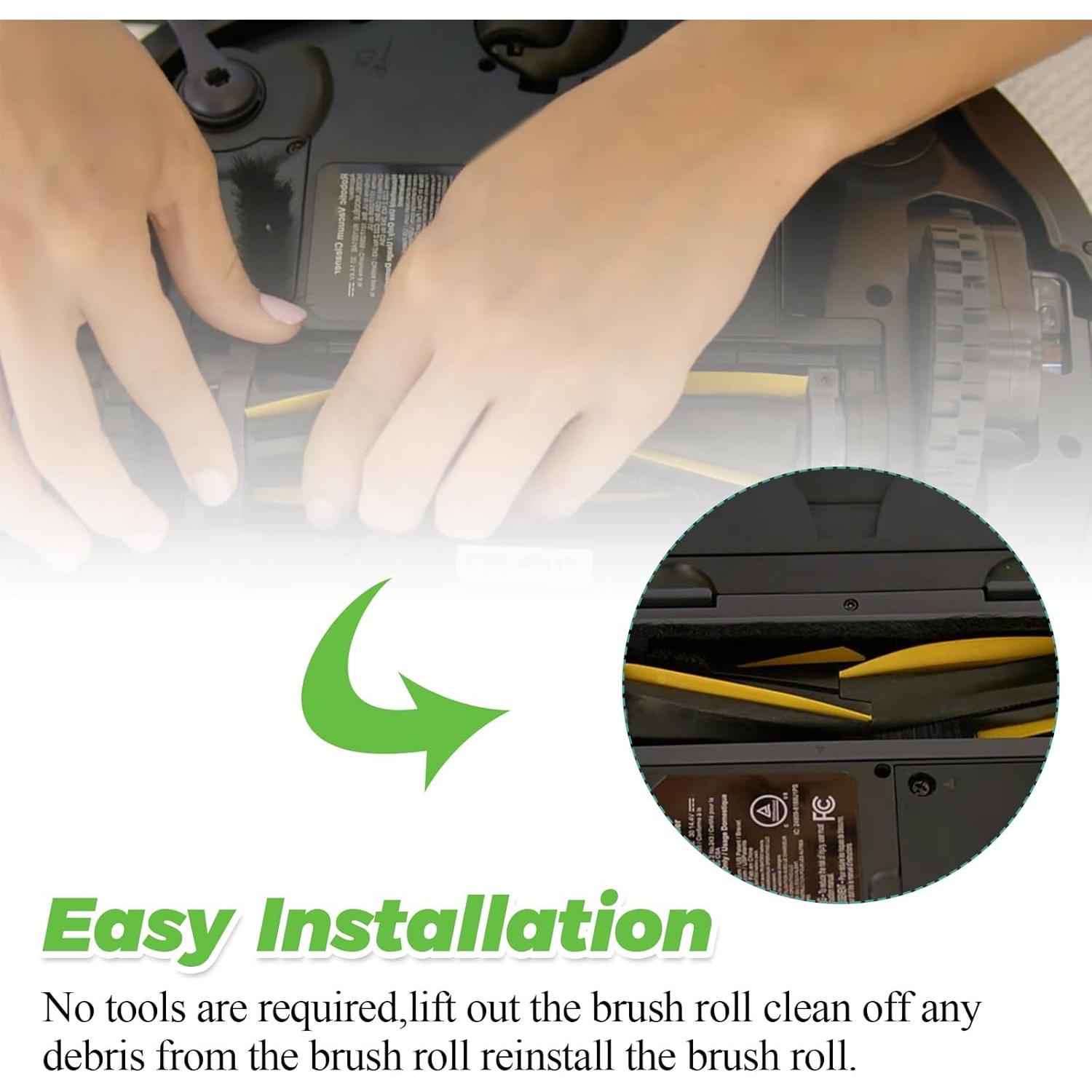 Techecook Cepillo Principal de Rodillo para Shark IQ - 2 Piezas