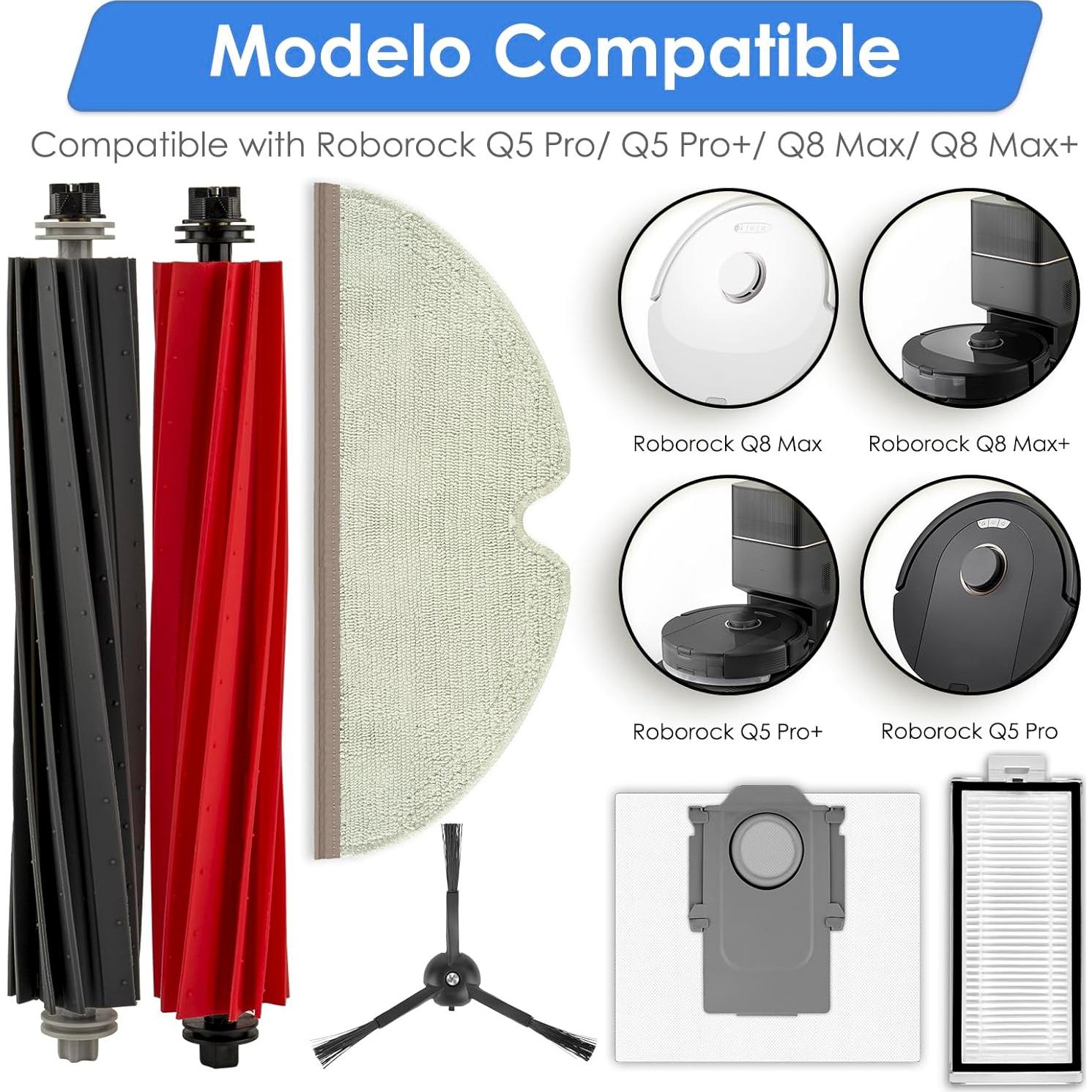 Kit de Repuestos para Aspiradora Robot Q5 Pro - 14 Piezas