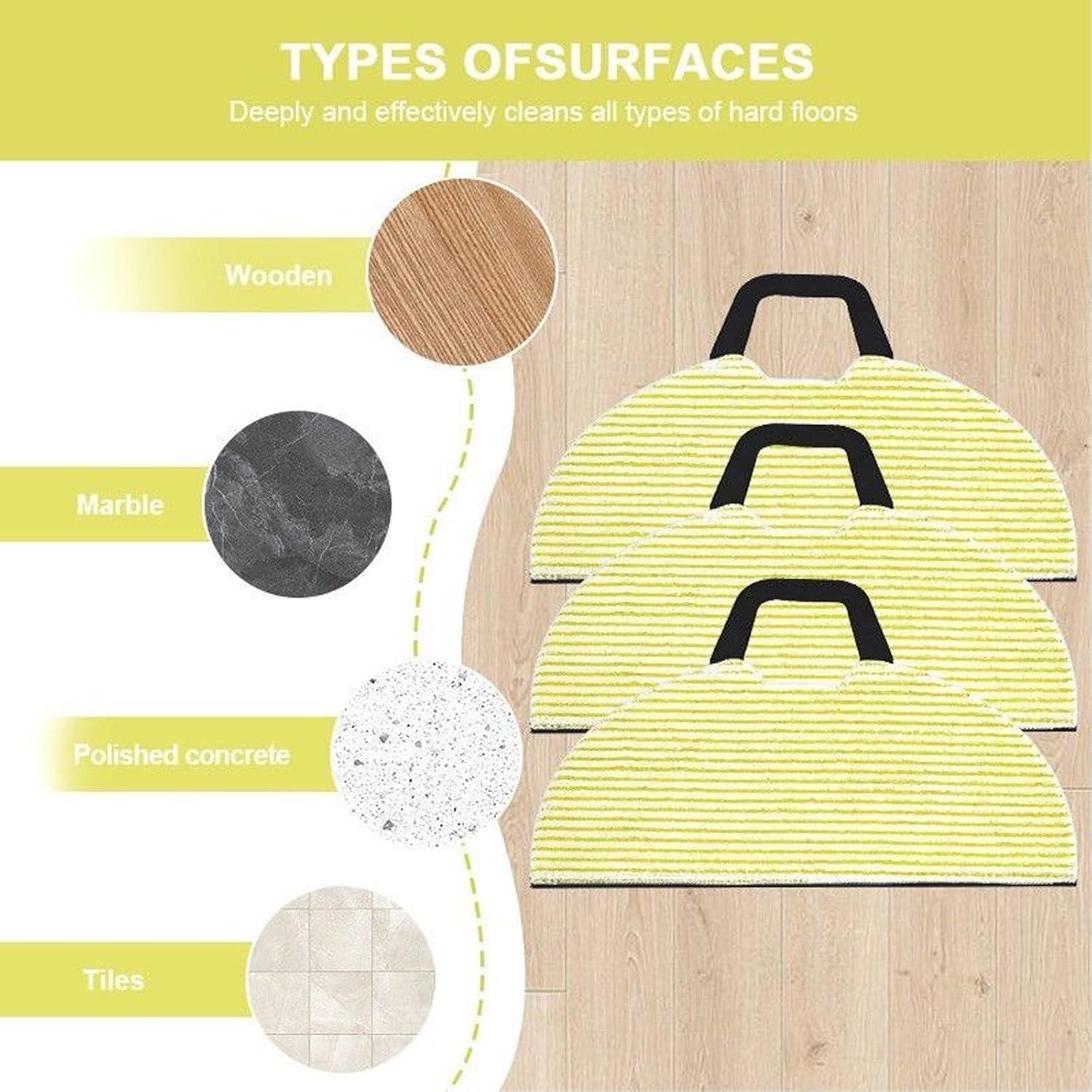 Paquete de 2 Mopas de Microfibra Lavables para Aspiradora Shark