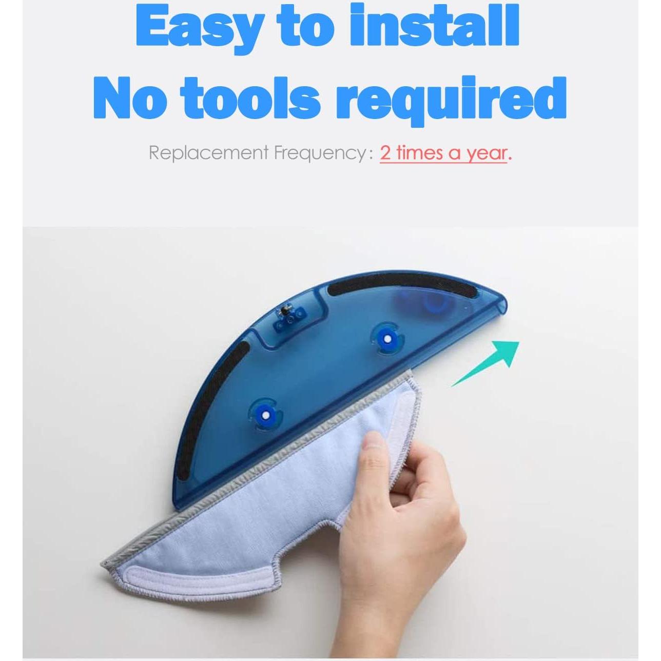 Paños de limpieza lavables BBT para Eufy RoboVac G30/G20/G10 - 3 unidades