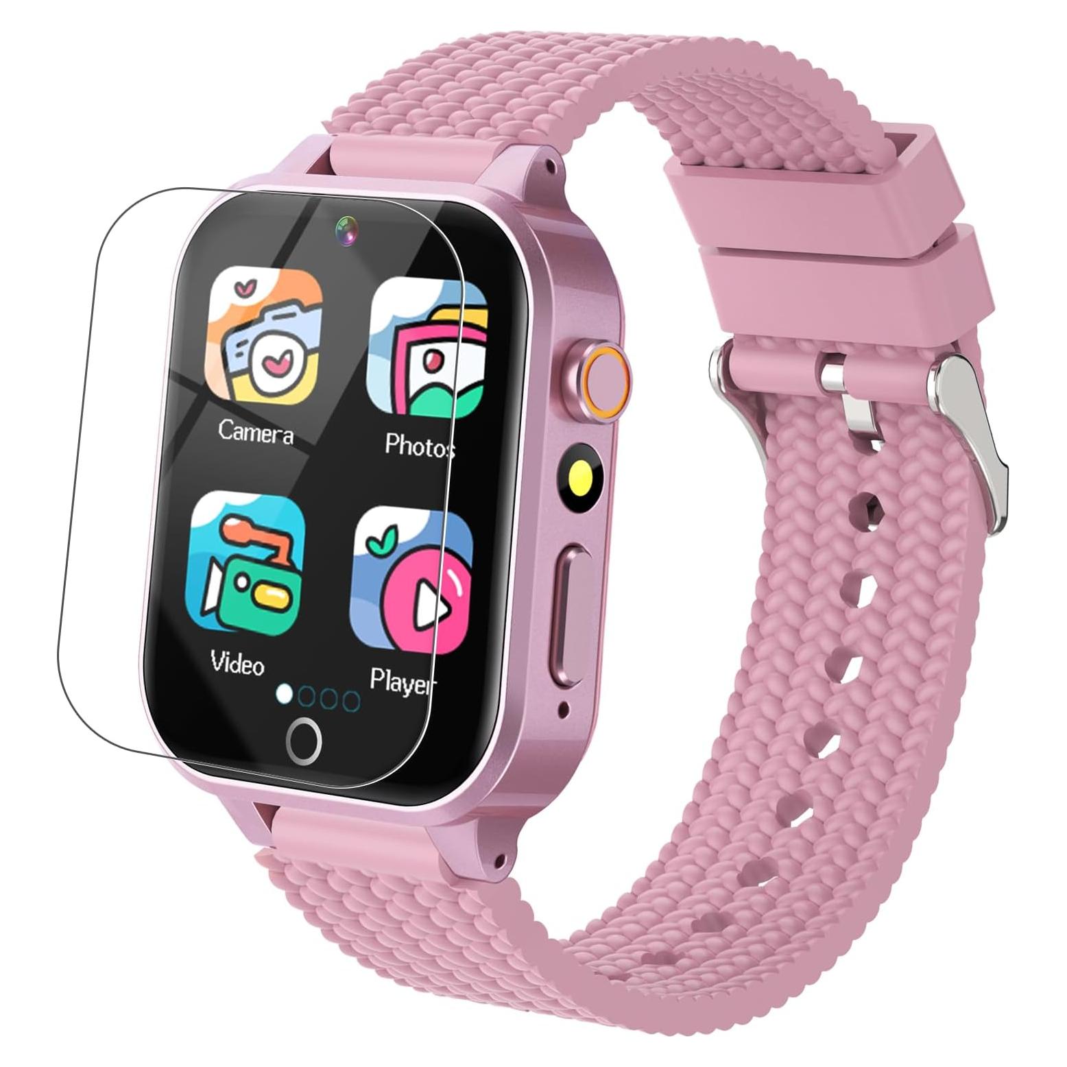 Reloj Inteligente MOFGDNI Rosa para Niñas 3-12 Años