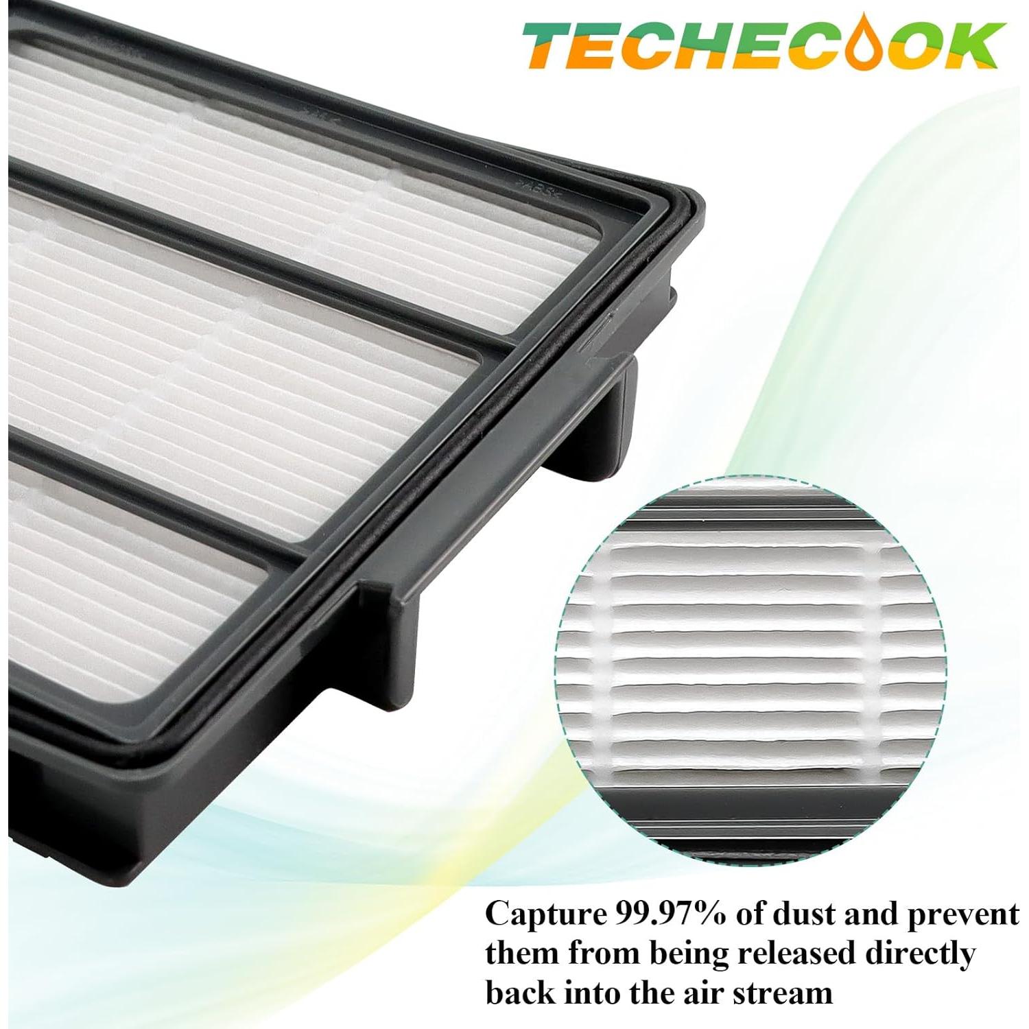6 Filtros HEPA Techecook RVFFK950 para Aspiradora Shark ION