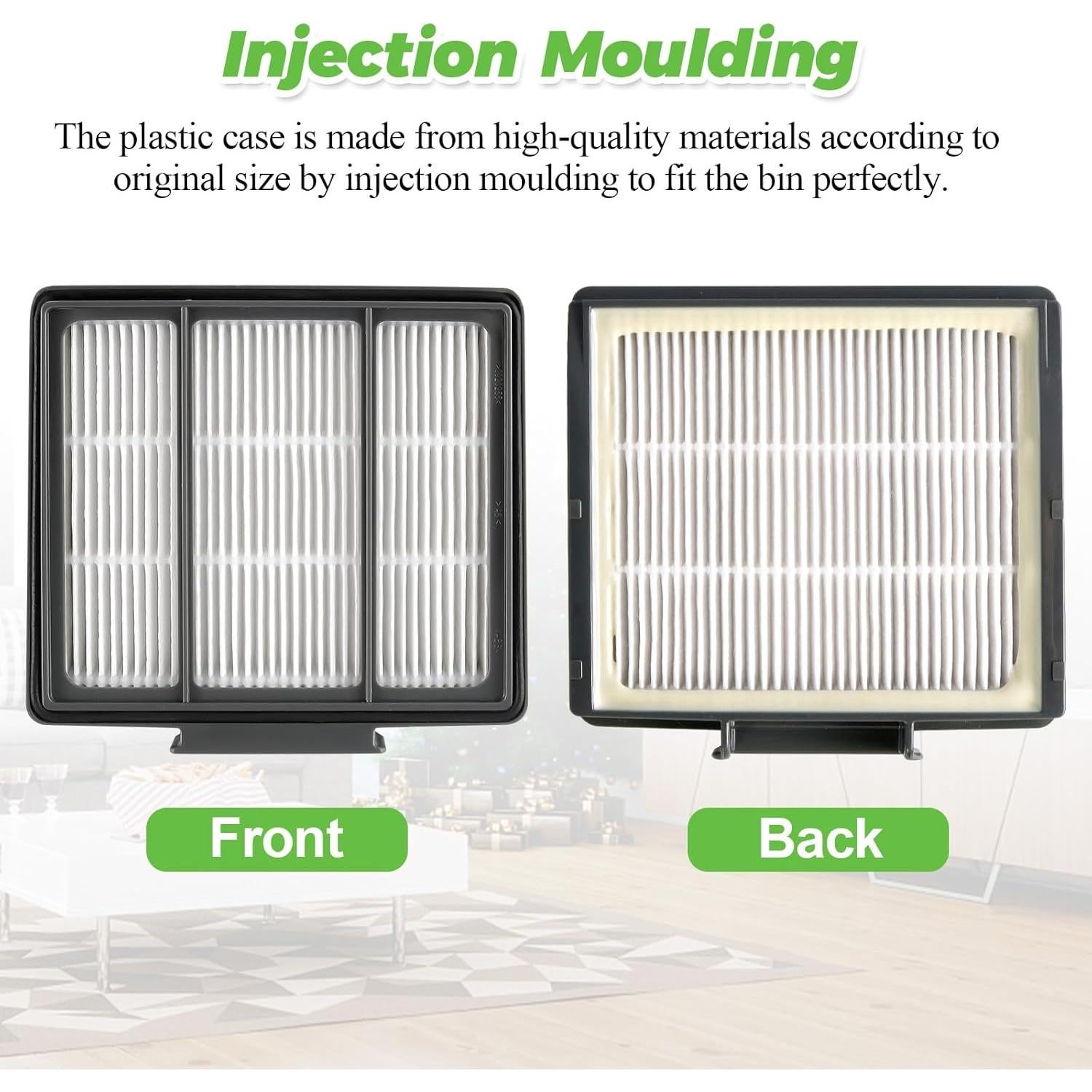 6 Filtros HEPA Techecook RVFFK950 para Aspiradora Shark ION