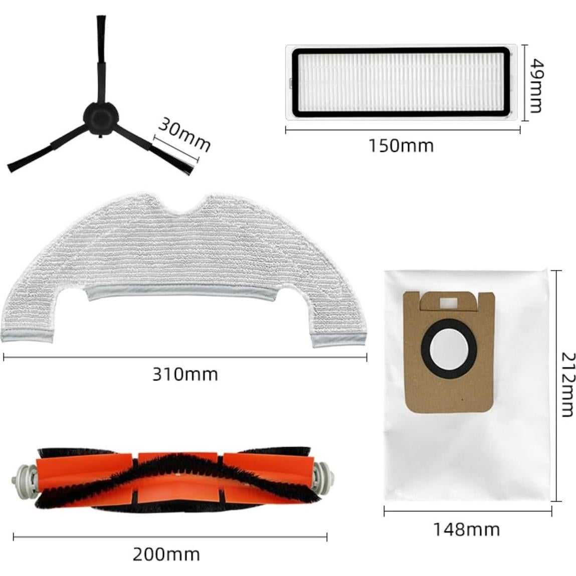Kit de Accesorios para Aspiradoras Robot Dreame Bot 13 Piezas