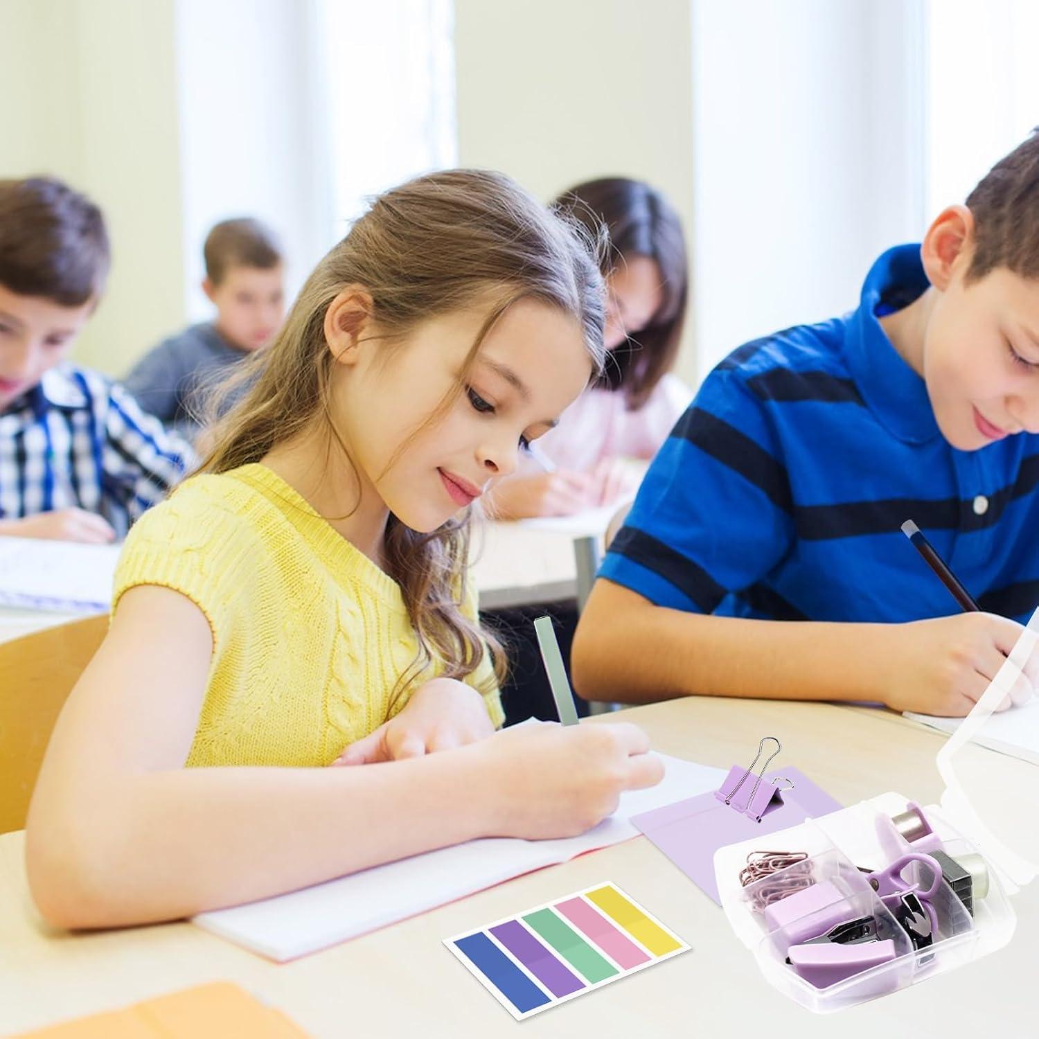 Kit de Suministros de Oficina Mini YUMOONI Púrpura