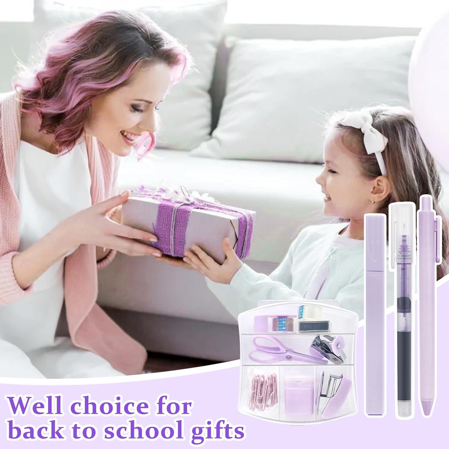 Kit de Suministros de Oficina Mini YUMOONI Púrpura