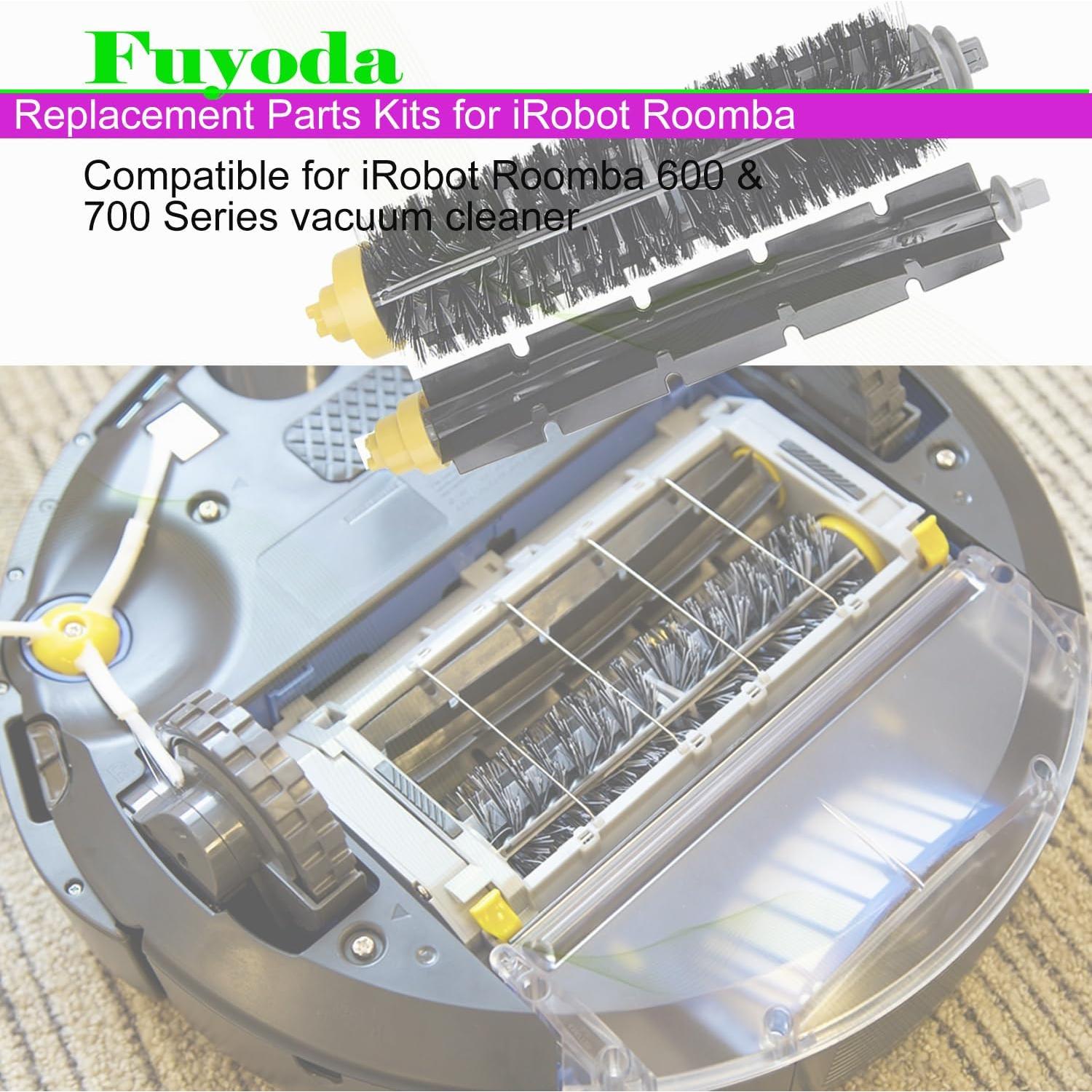 3 Cepillos de Repuesto Fuyoda para iRobot Roomba 600 y 700