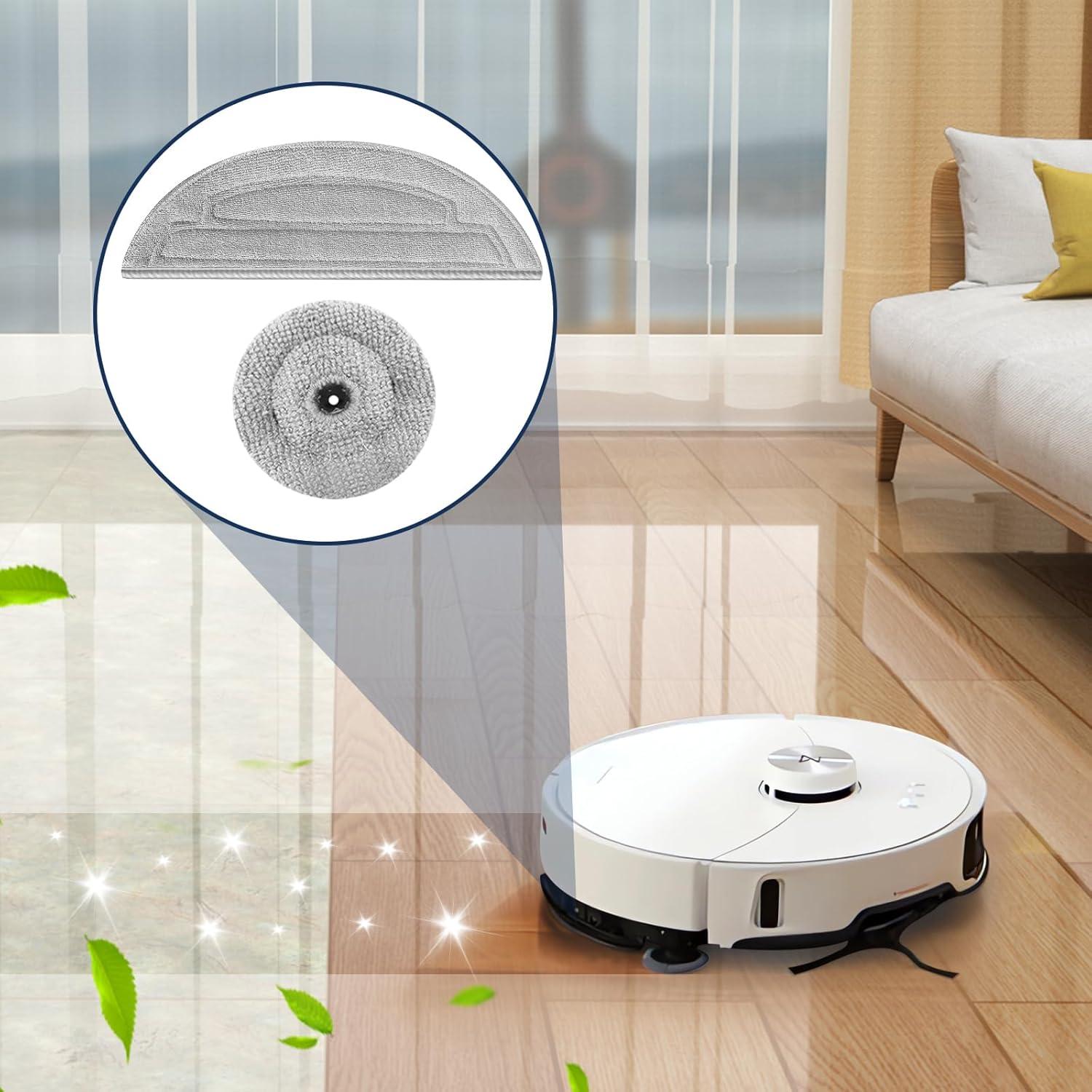 10 Paños de Microfibra Reemplazo para Roborock S8 MaxV Ultra