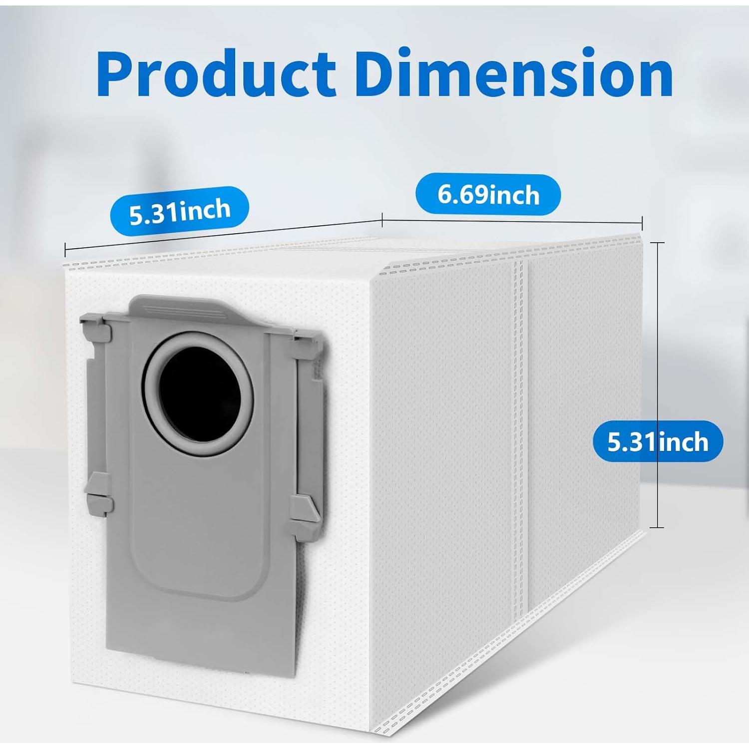 18 Bolsas de Polvo Carbón Activado SIRYELEC 2.7L para Roborock