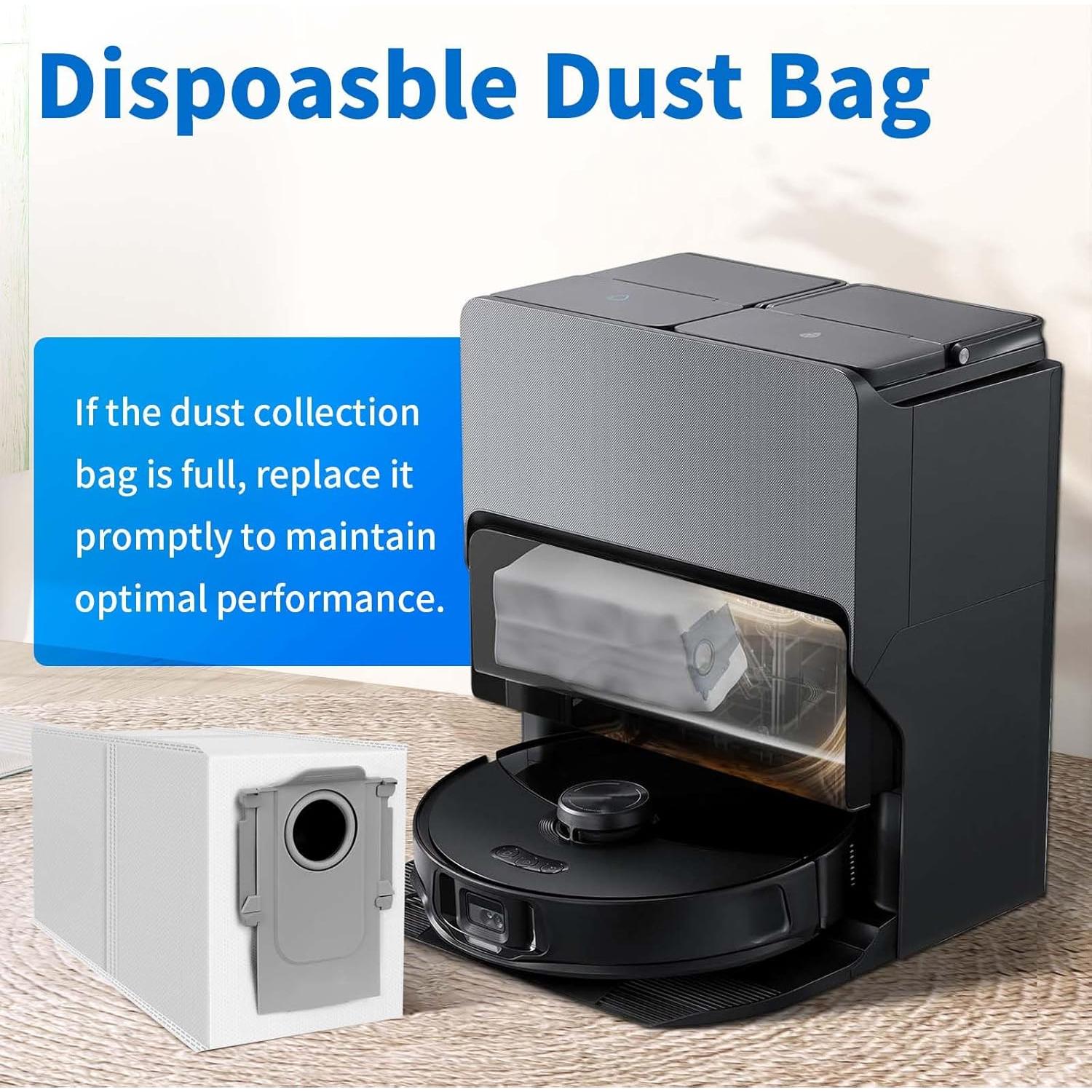 18 Bolsas de Polvo Carbón Activado SIRYELEC 2.7L para Roborock