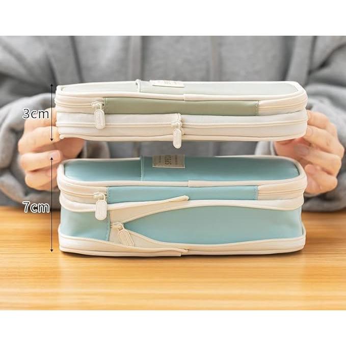 Estuche de Lápiz Grande AY-02 Colorido Organizador 21.5x7x9 cm