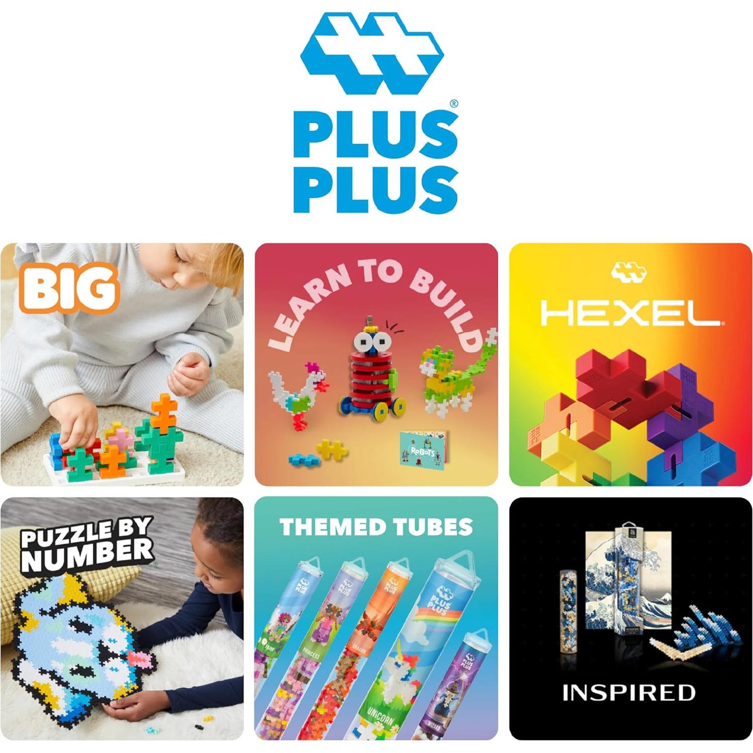 Plus-Plus 240 Piezas Bloques de Construcción STEM - Tubo Tropical