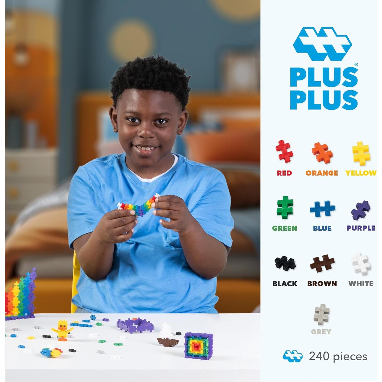 Plus-Plus 240 Piezas Bloques de Construcción STEM para Niños