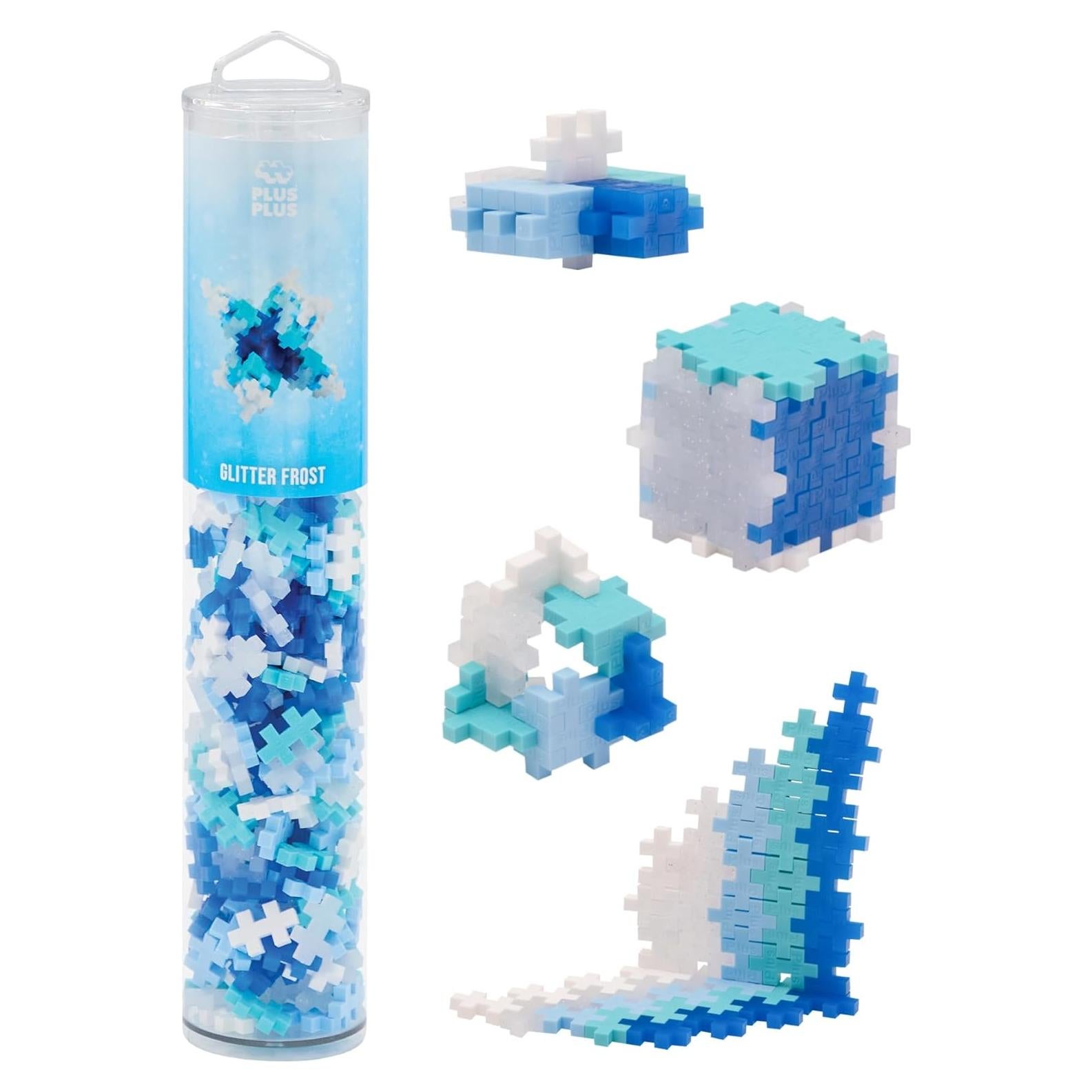 Plus-Plus 240 Piezas Bloques de Construcción Glitter Frost Mix