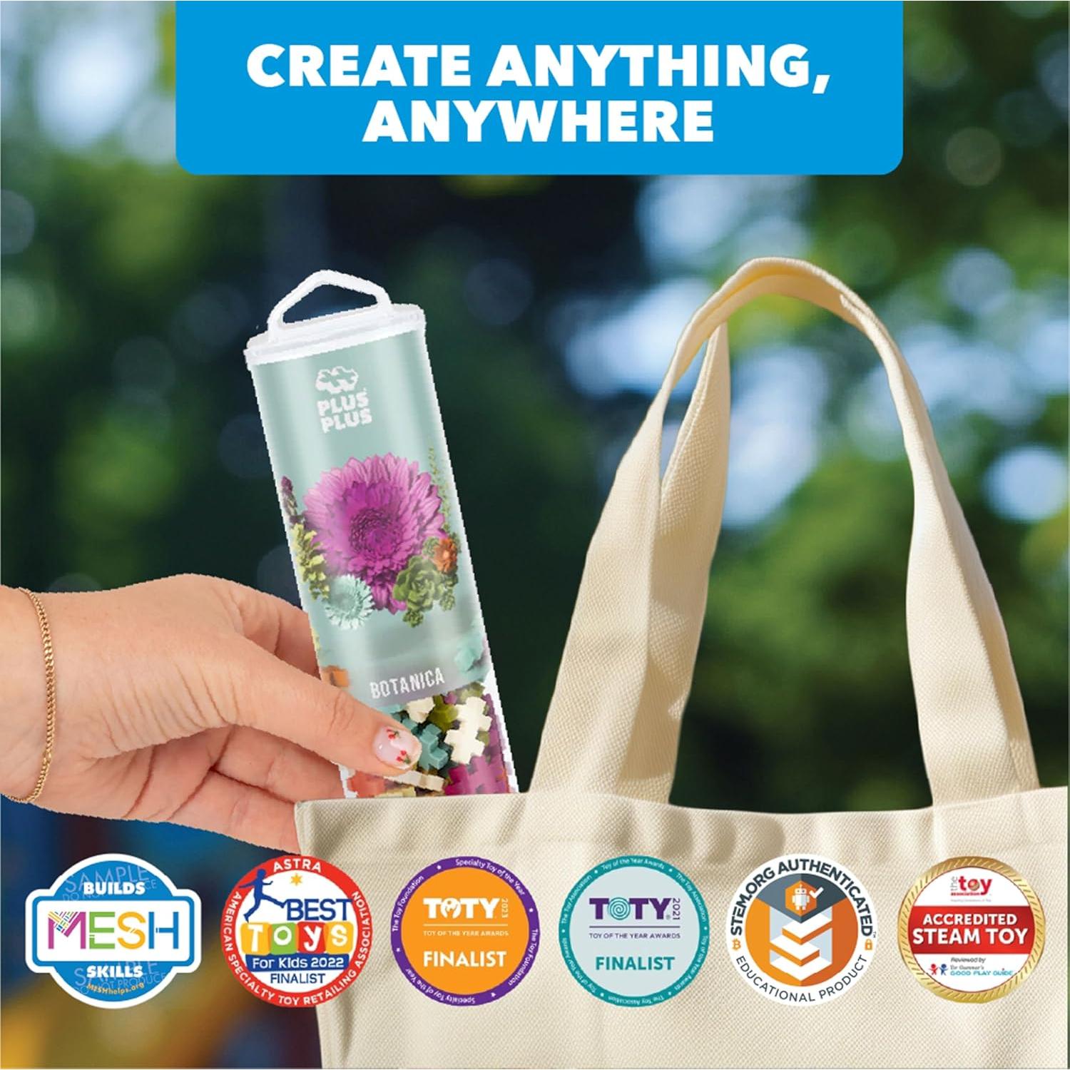 Plus-Plus 240 Piezas Bloques de Construcción Botanica - Juguete STEM