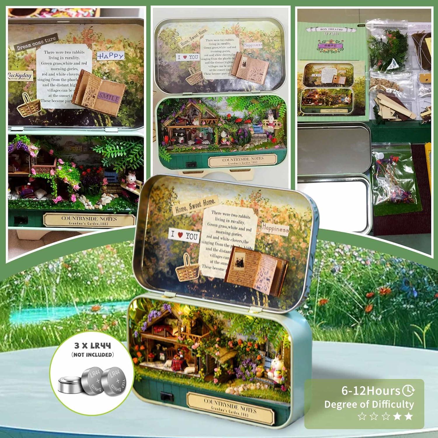 Kit Casa de Muñecas Miniatura Flever DIY Notas del Campo