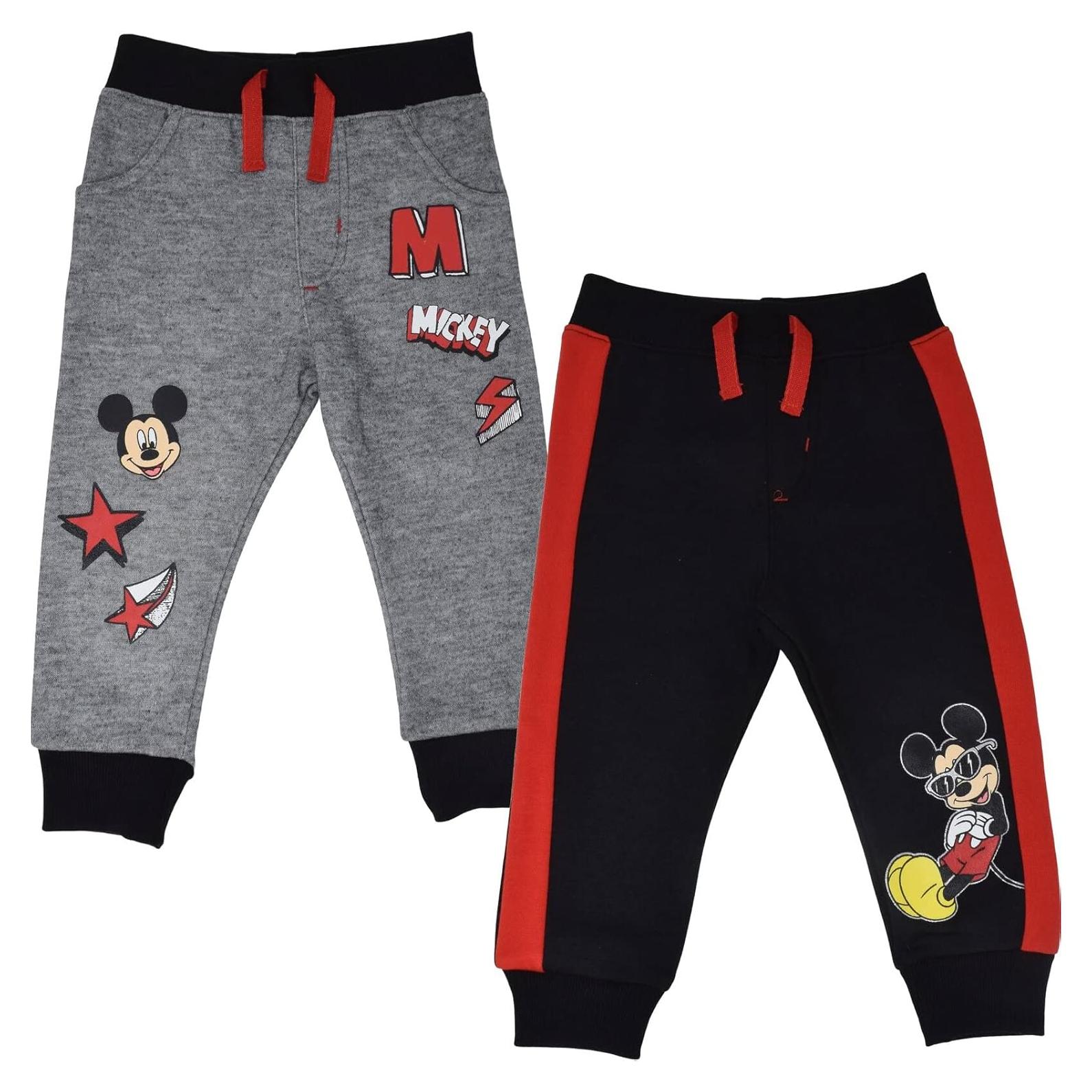 Pantalones Disney Mickey Mouse Bebé 12 Meses Negro/Gris