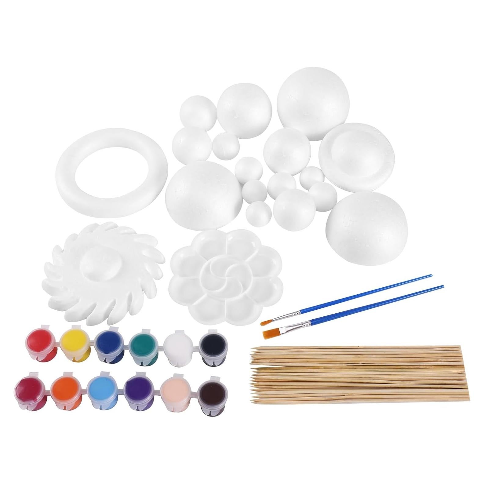 Kit de 72 Piezas Sistema Solar FFchuanhe - Espuma y Pintura