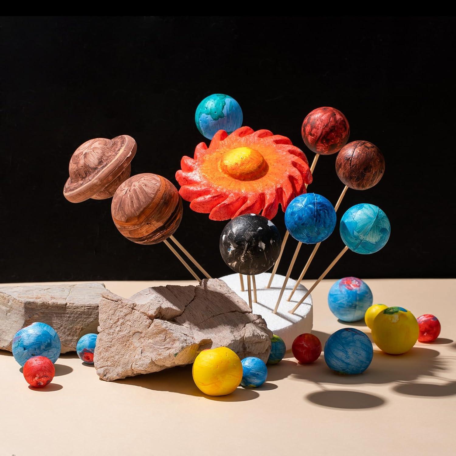 Kit de 72 Piezas Sistema Solar FFchuanhe - Espuma y Pintura