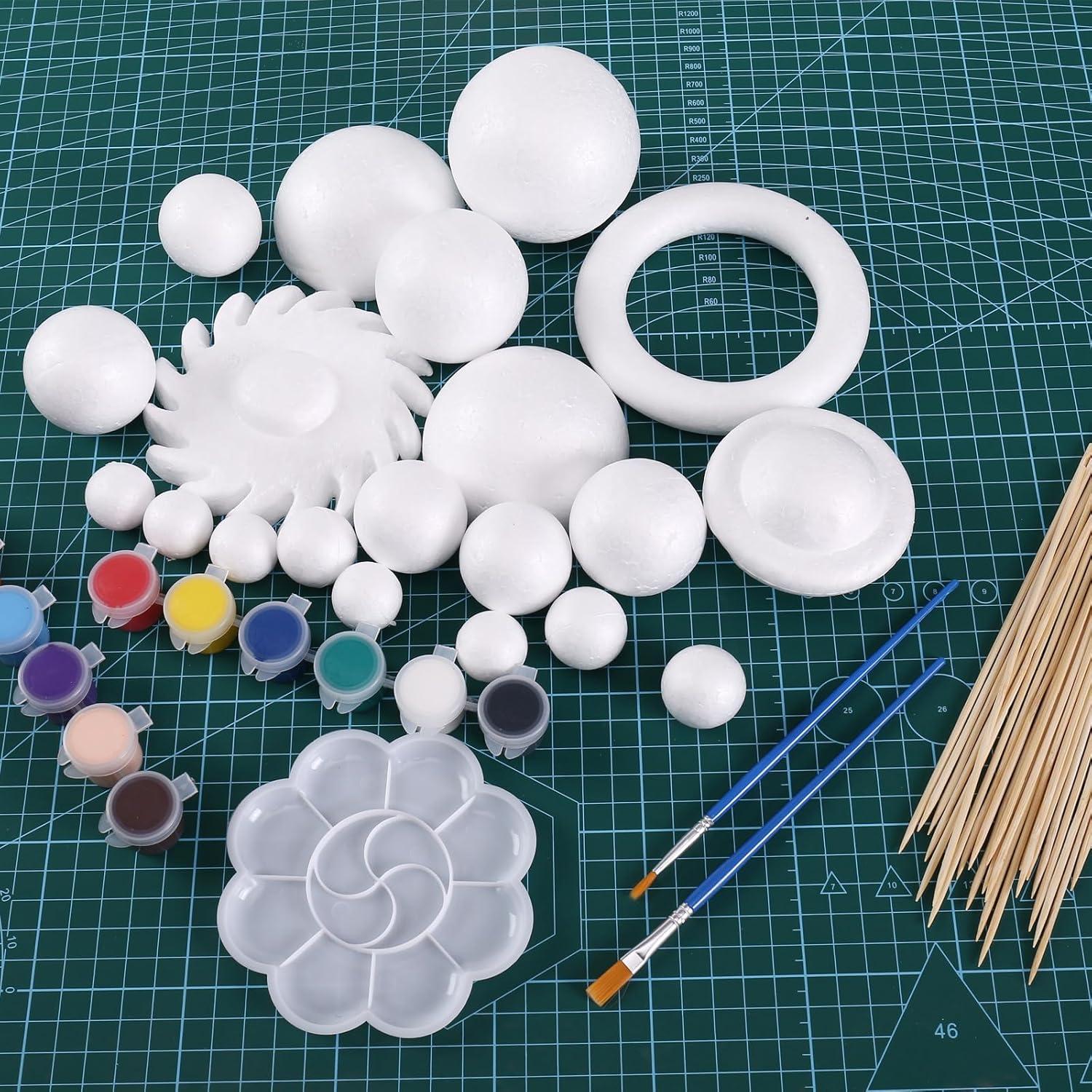 Kit de 72 Piezas Sistema Solar FFchuanhe - Espuma y Pintura